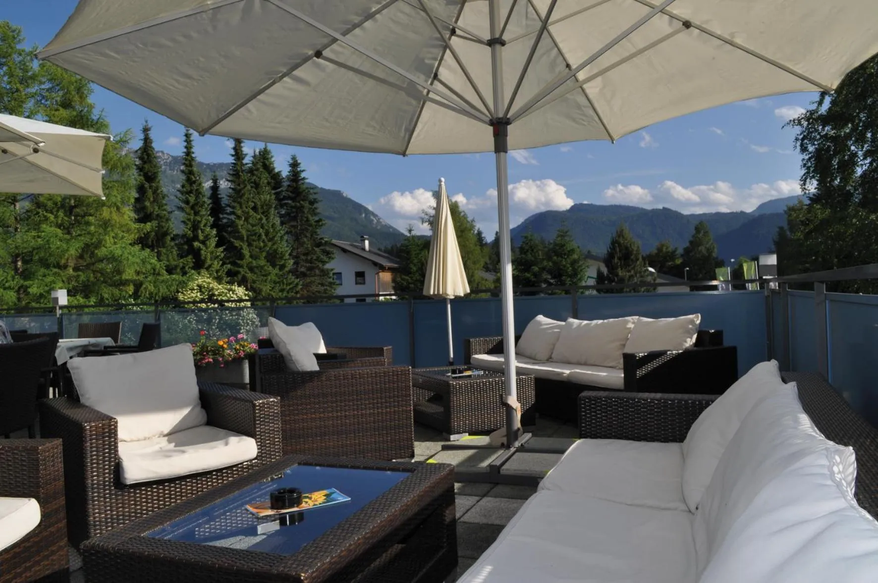 Balcony/Terrace in Hotel-Restaurant Grimmingblick