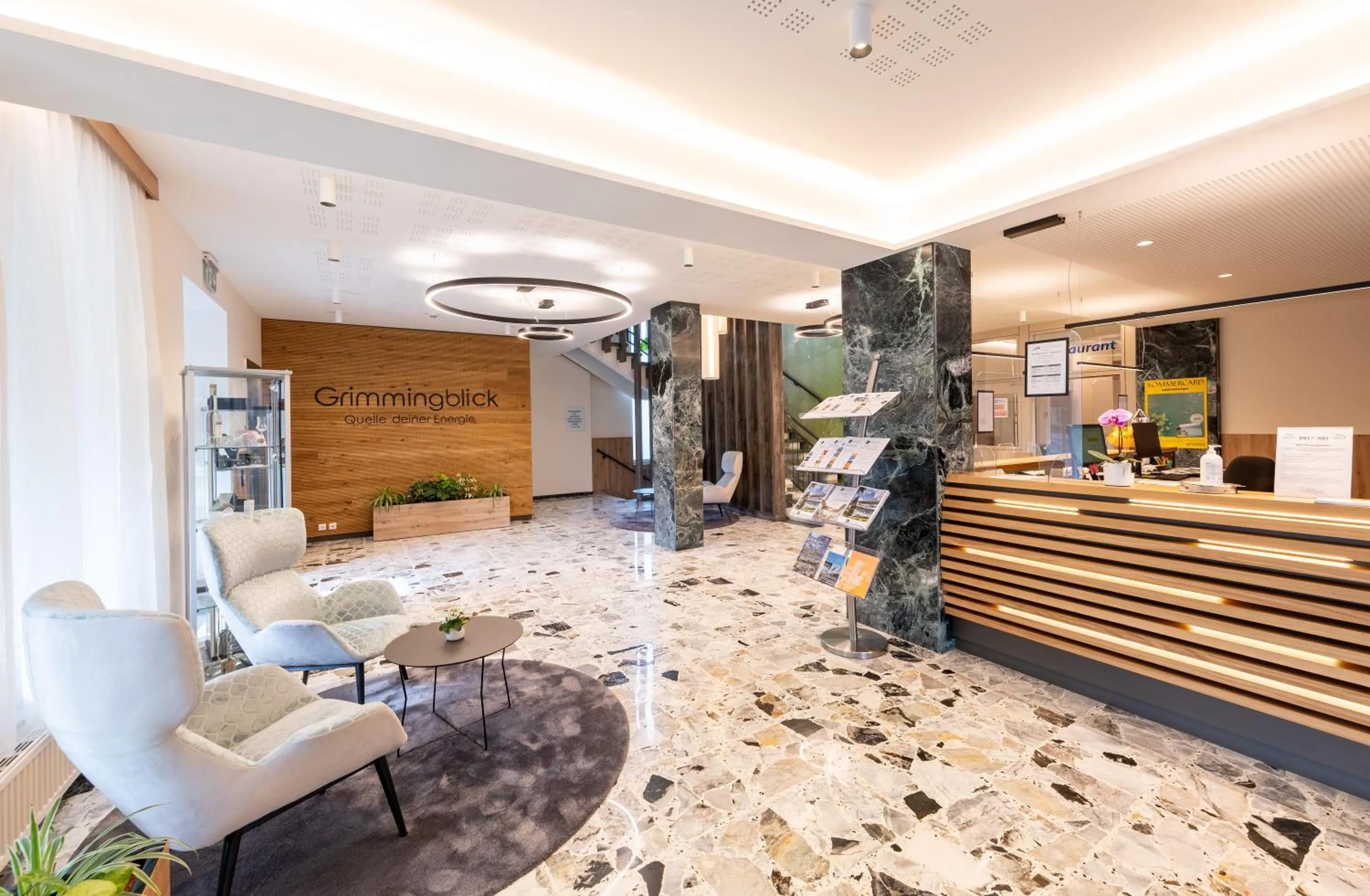 Lobby or reception in Hotel-Restaurant Grimmingblick