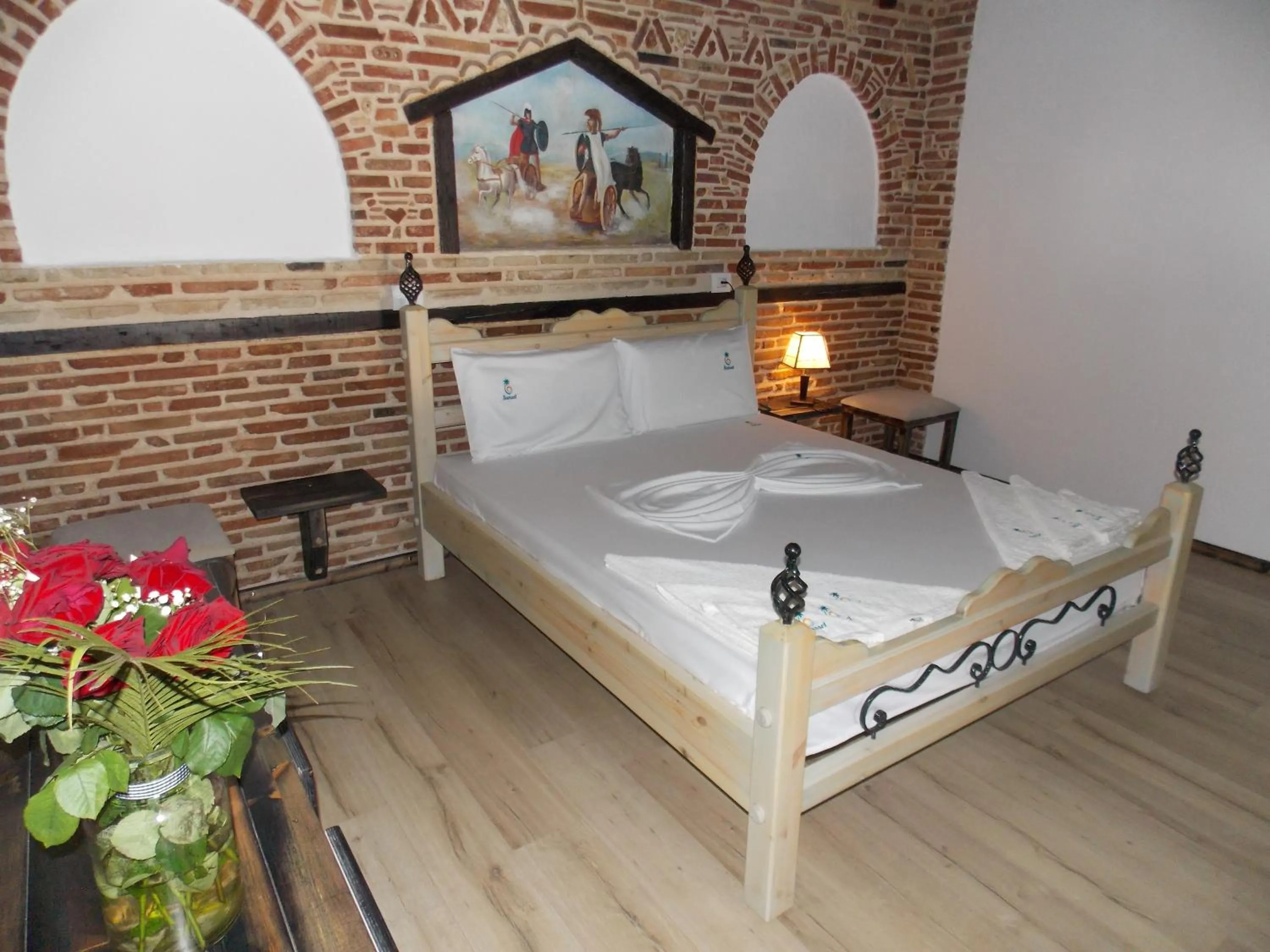 Bed in Sunset Suites