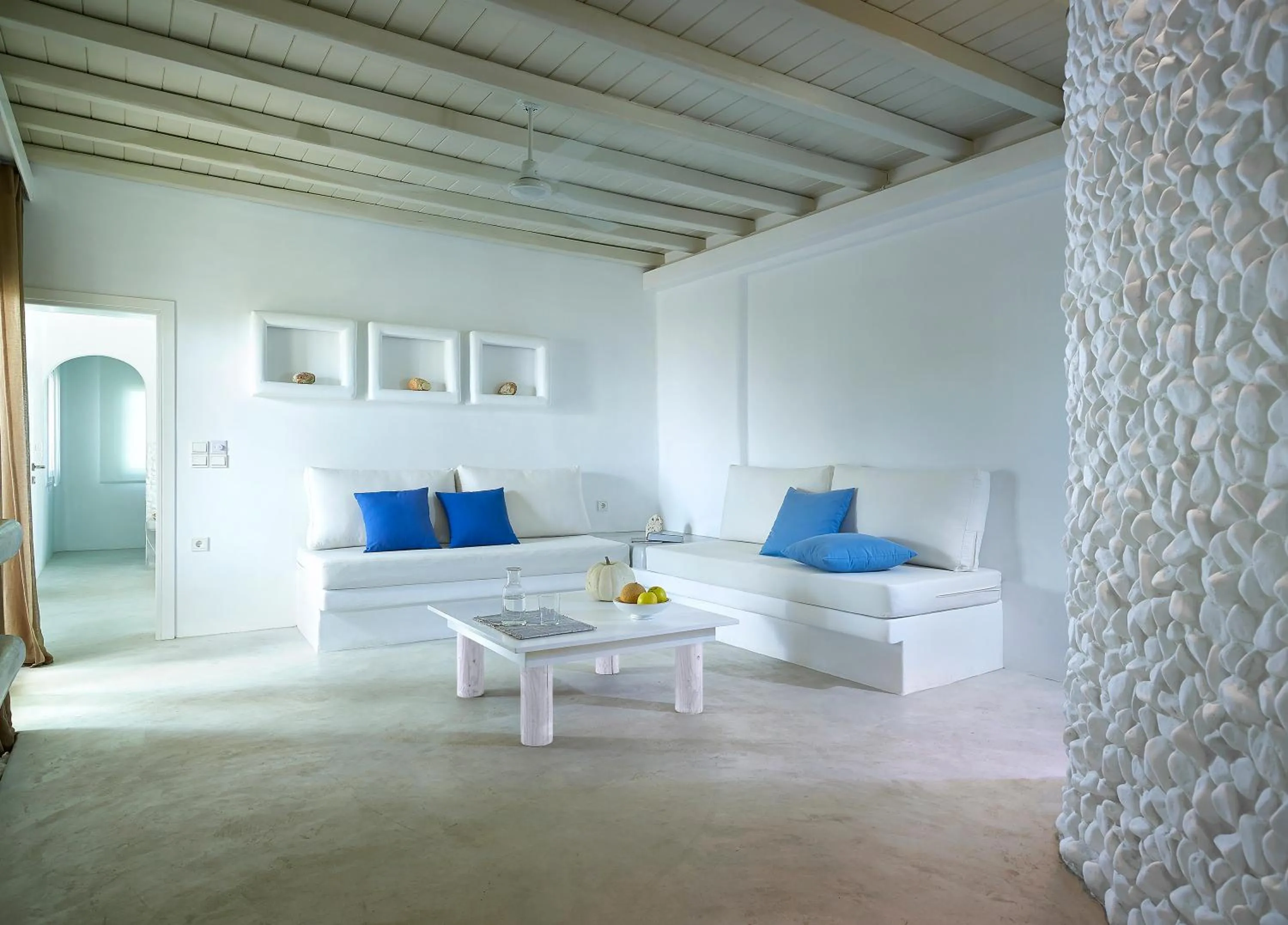 Living room in Delmar Apartments & Suites Milos - Delmar Collection