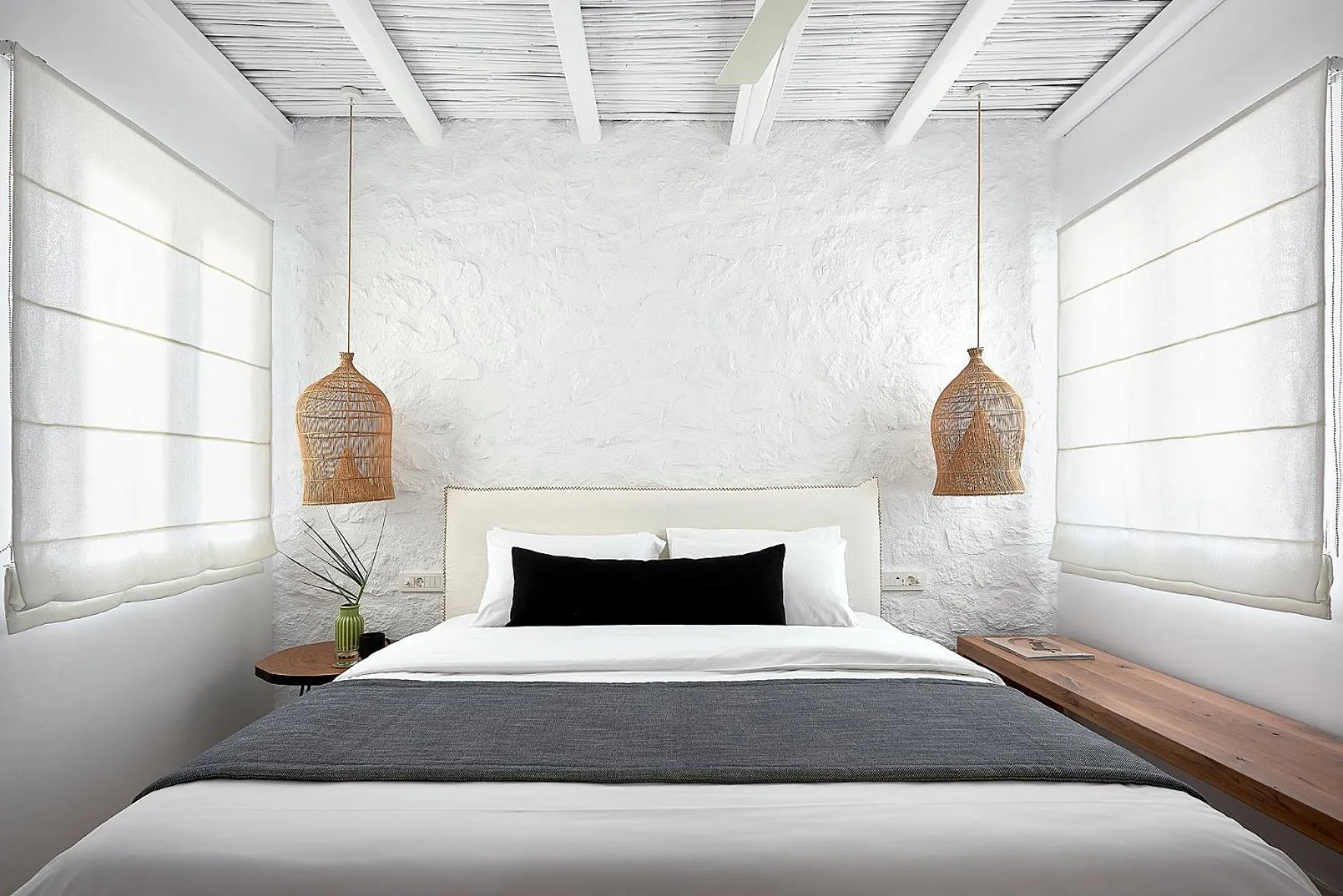 Bedroom, Bed in Delmar Apartments & Suites Milos - Delmar Collection