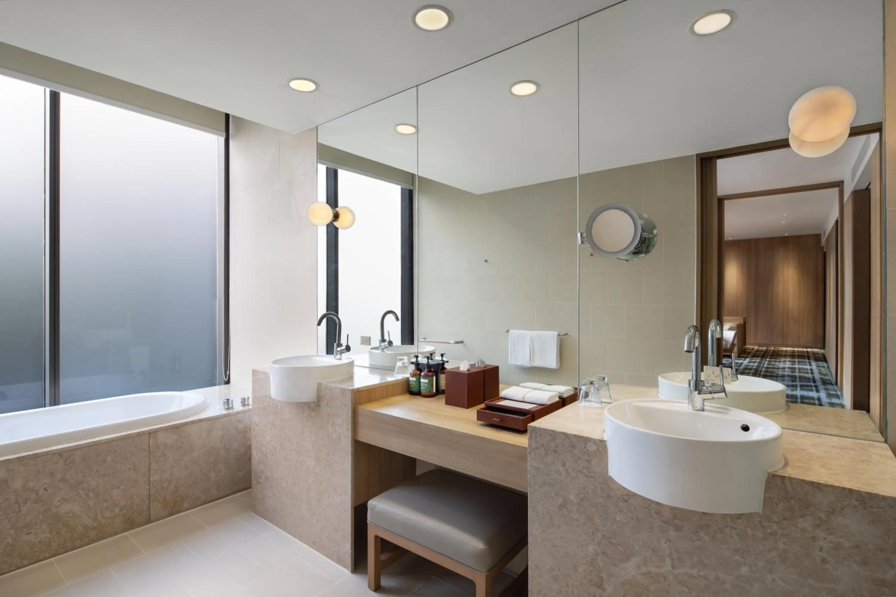 Bathroom in Crowne Plaza Changi Airport by IHG