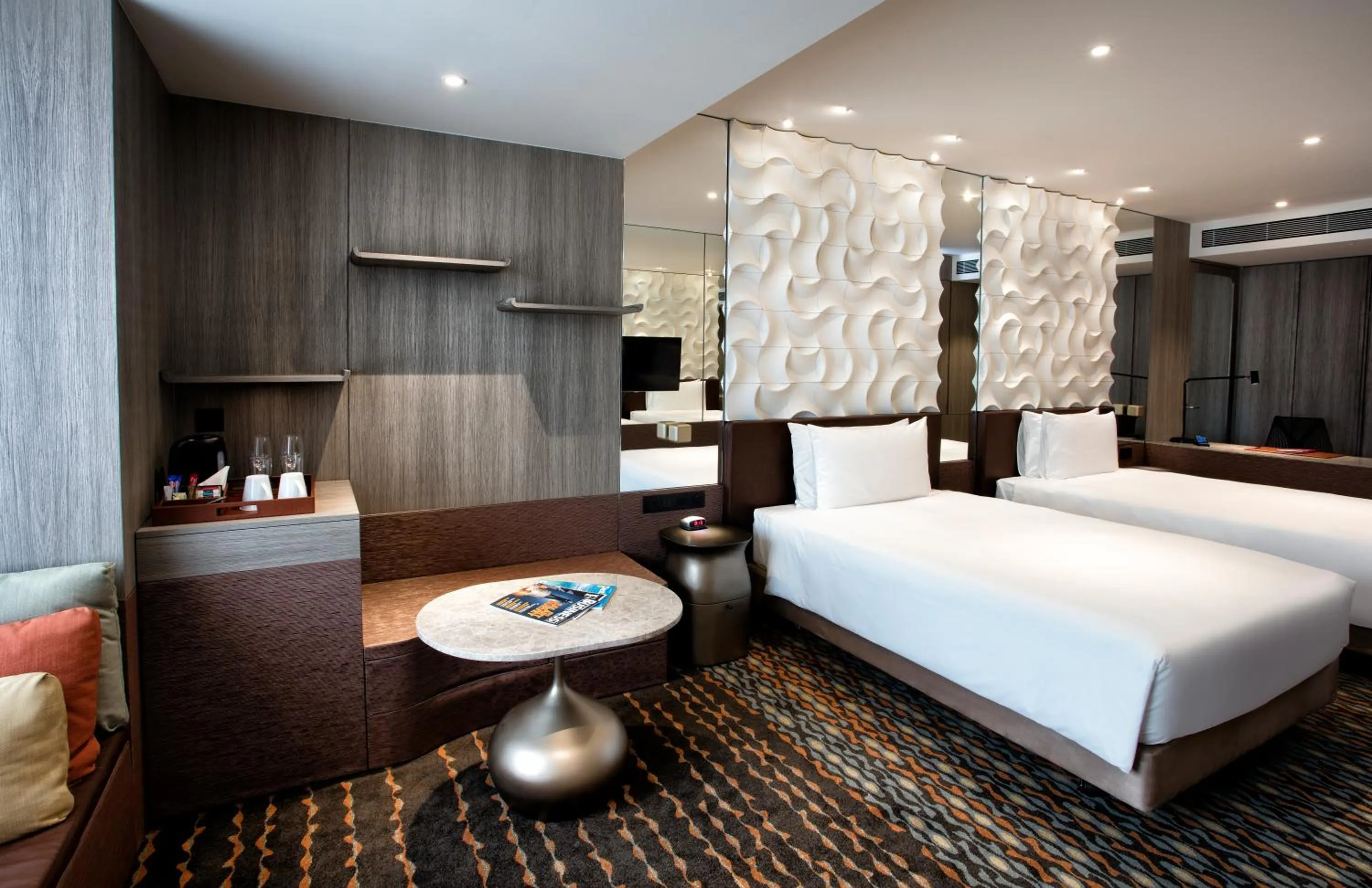 Bed in Crowne Plaza Changi Airport by IHG