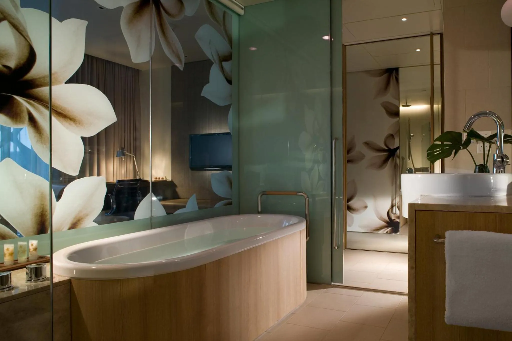 Bathroom in Crowne Plaza Changi Airport by IHG