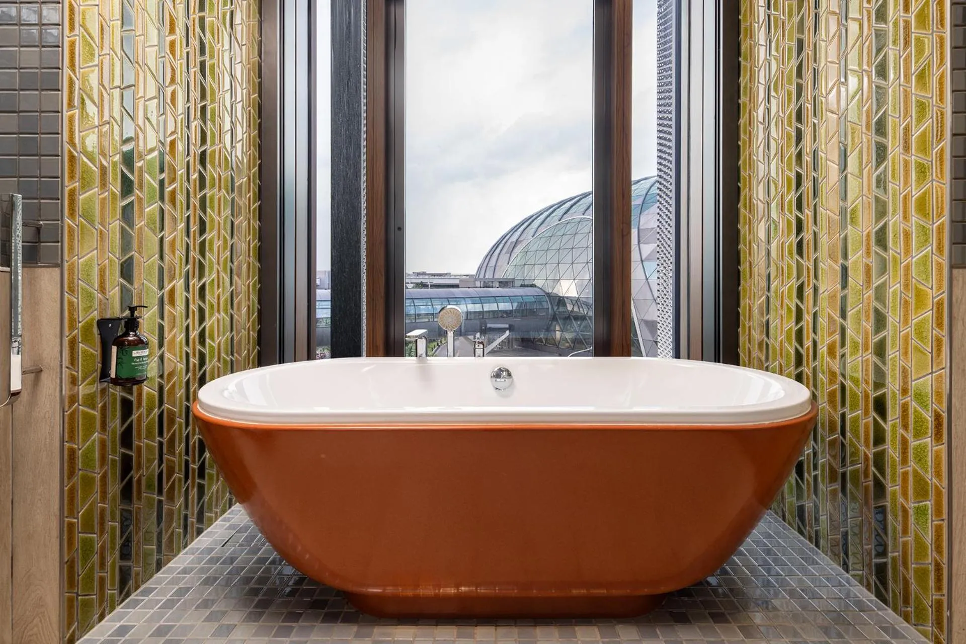 Bathroom in Crowne Plaza Changi Airport by IHG