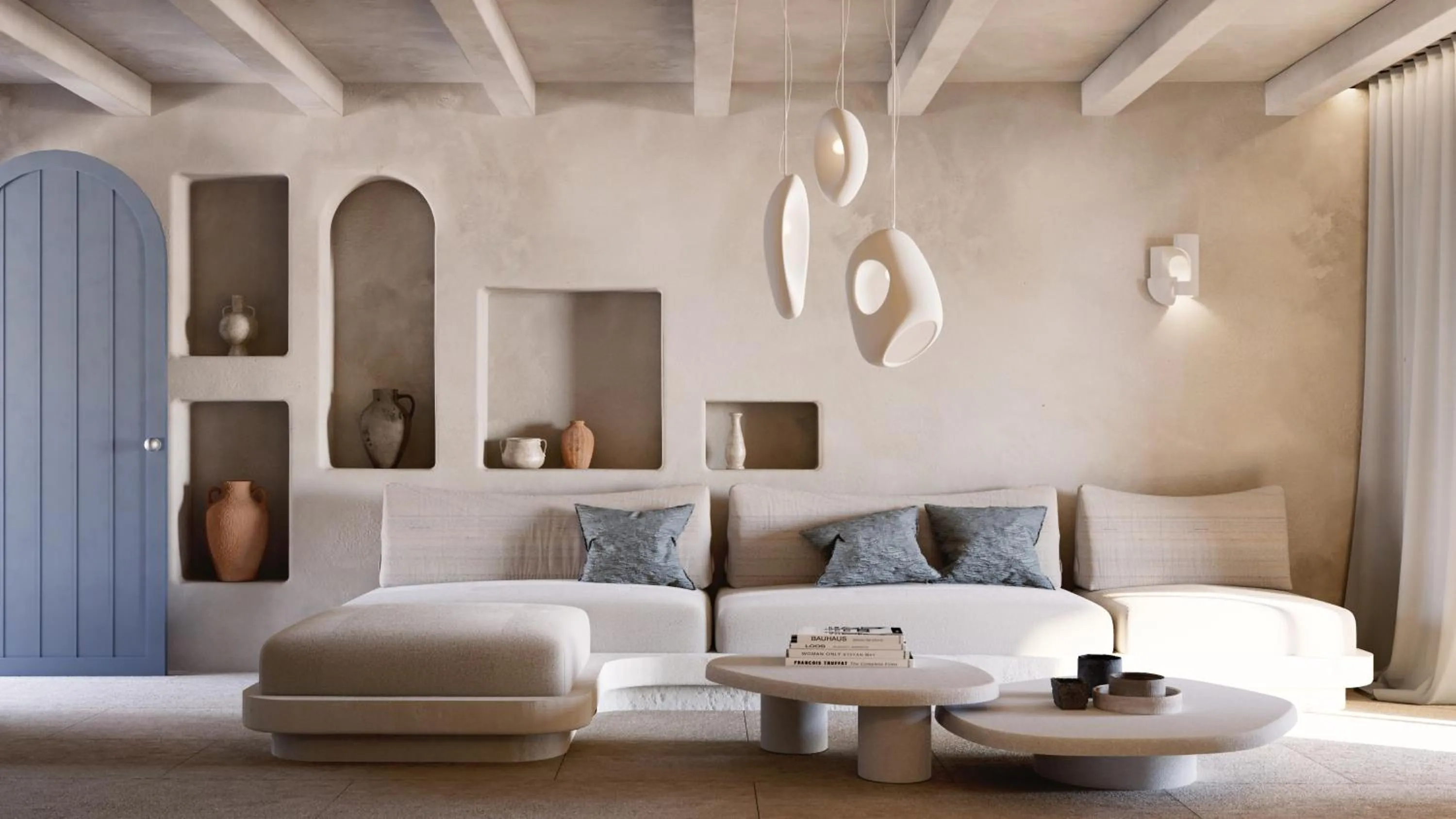 Living room in Anastasia Resort by Spilia