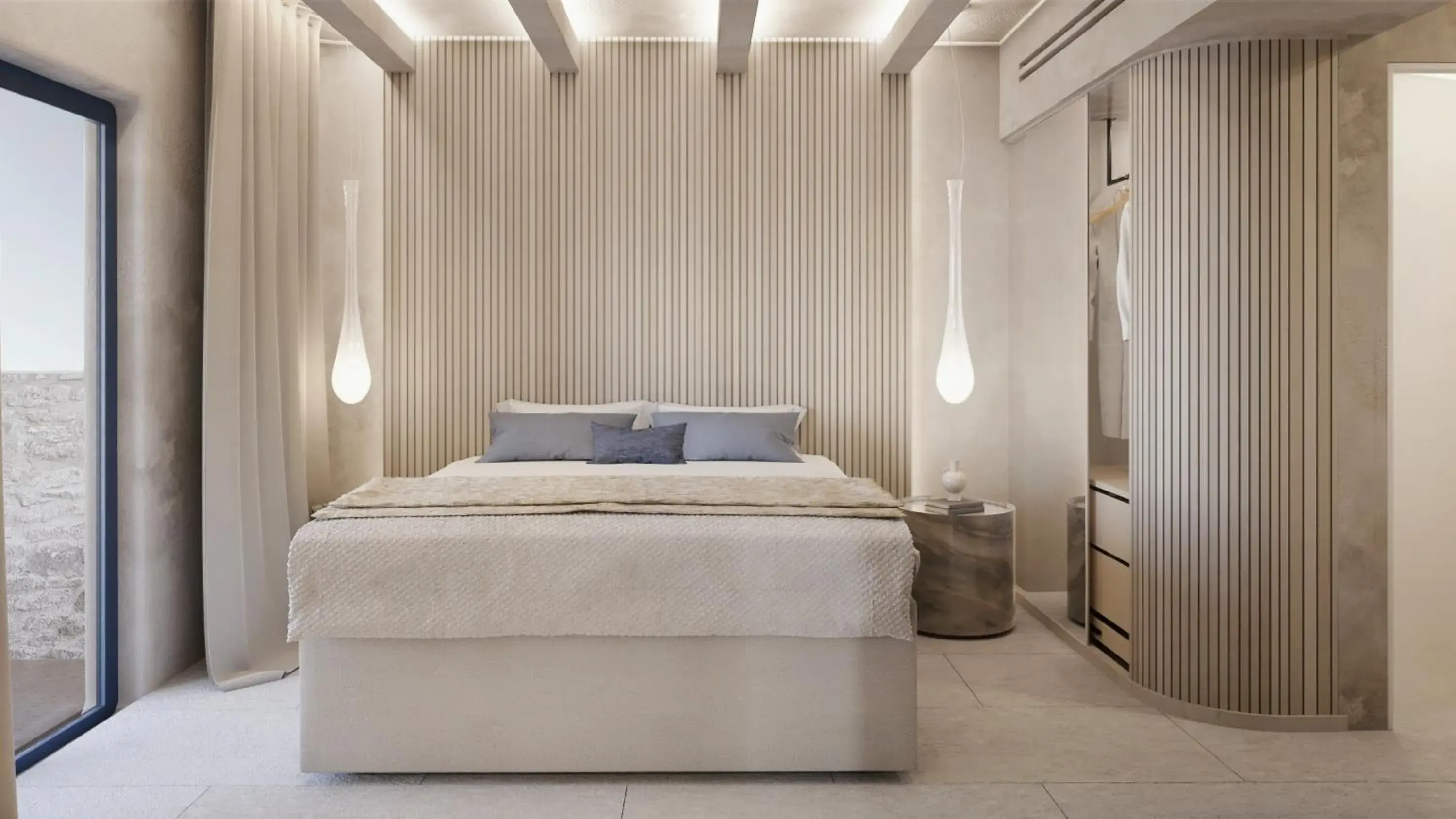 Deluxe Double Room with Sea View in Anastasia Resort by Spilia Deluxe Double Room with Sea View in Anastasia Resort by Spilia