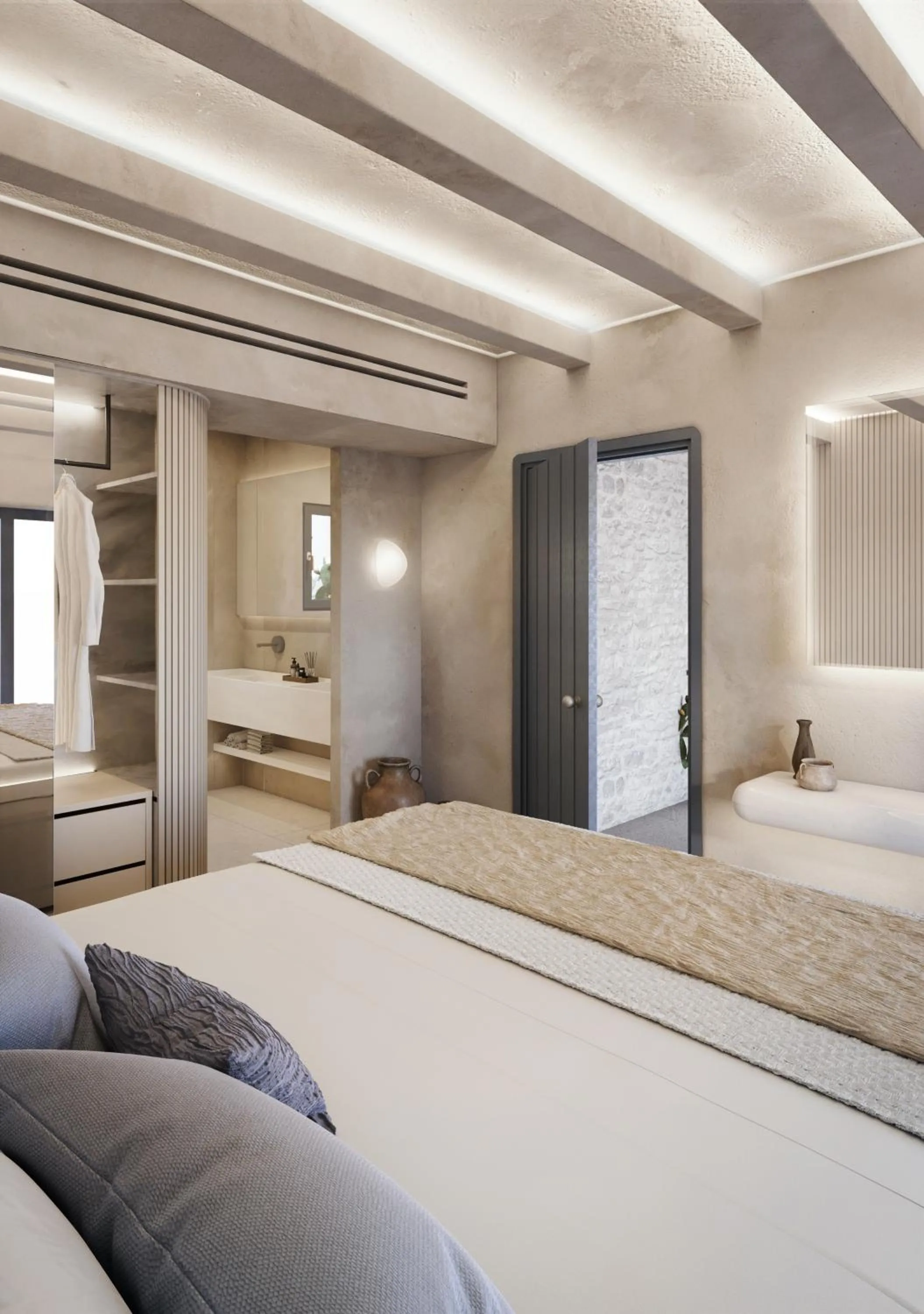 Bed in Anastasia Resort by Spilia