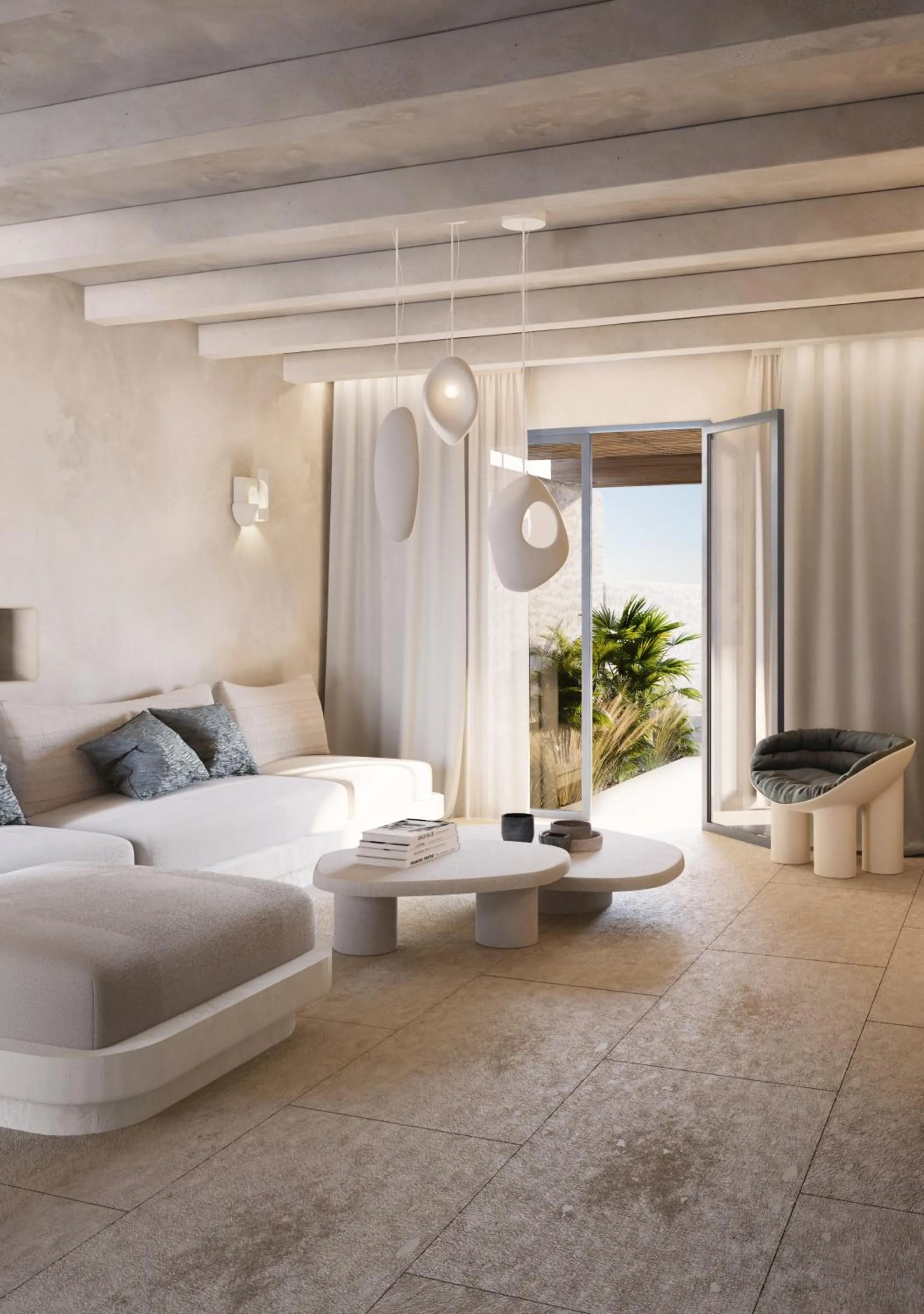 Living room in Anastasia Resort by Spilia