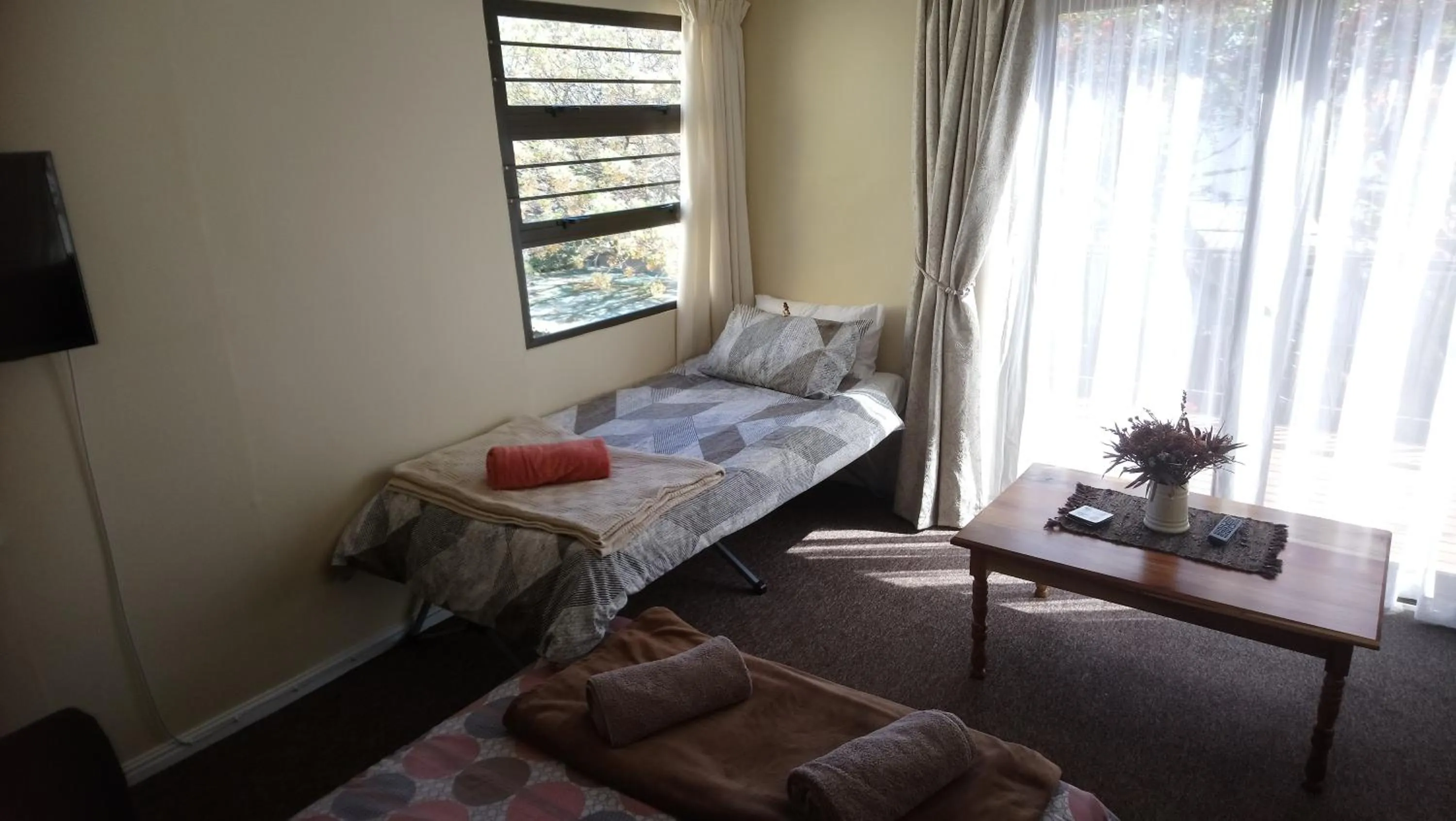 Bed in Welterusten Guesthouse