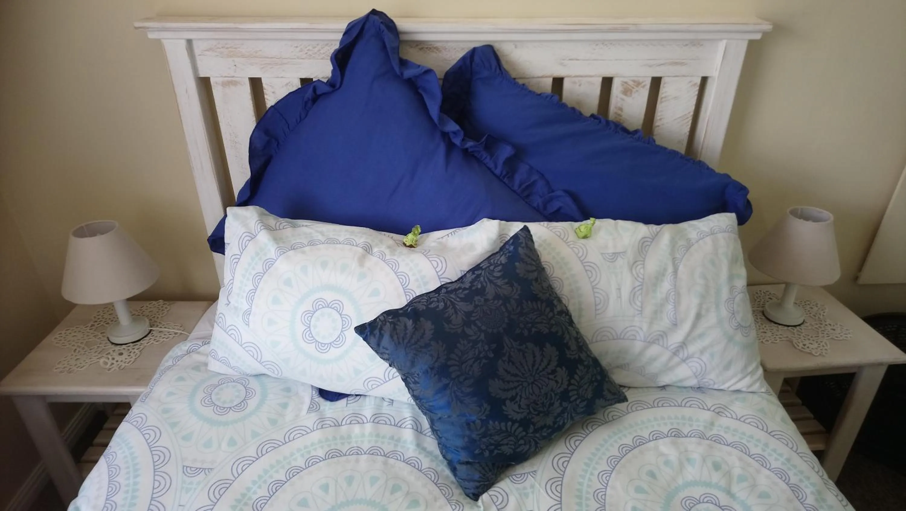 Bed in Welterusten Guesthouse