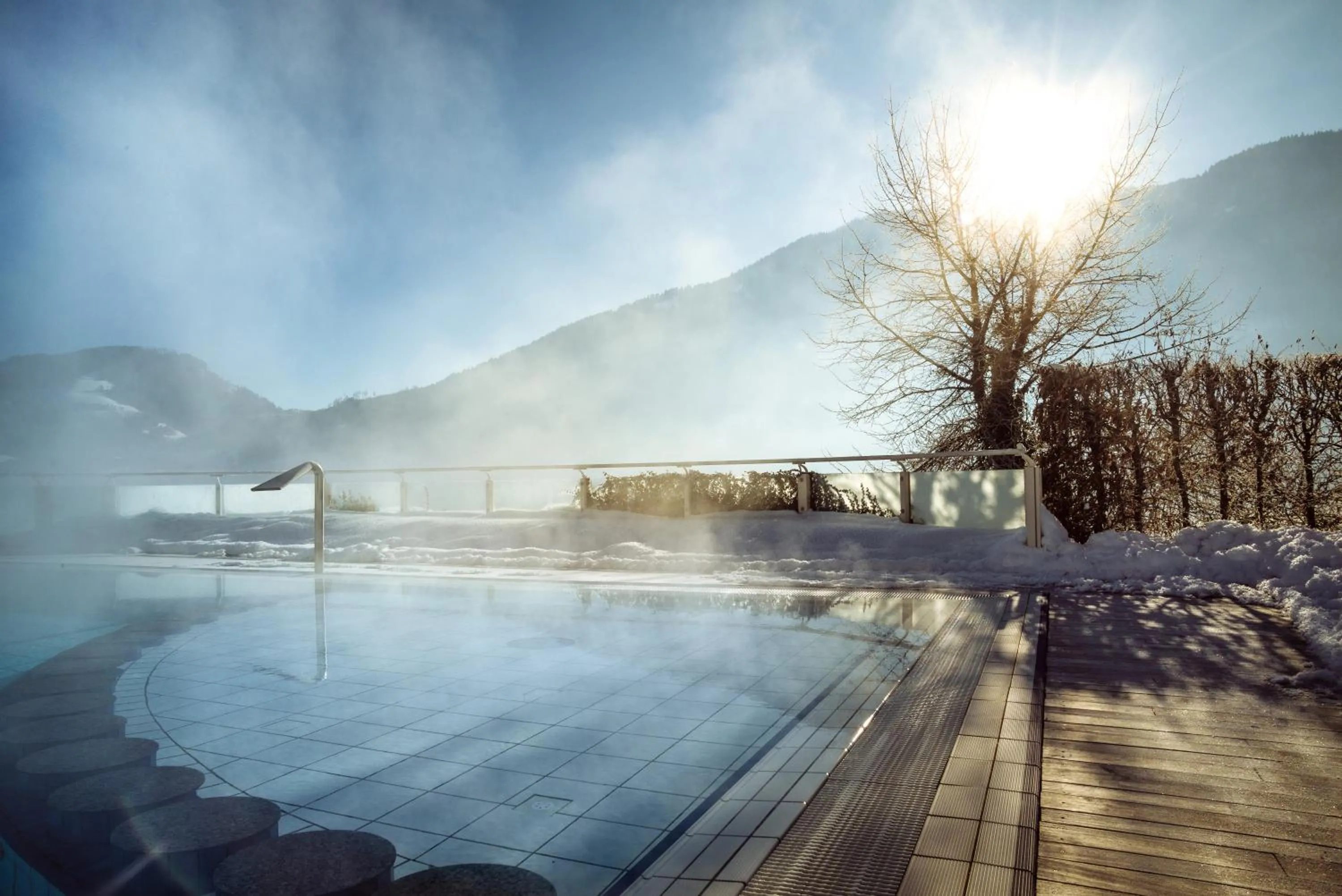 Swimming pool in IMLAUER Hotel Schloss Pichlarn
