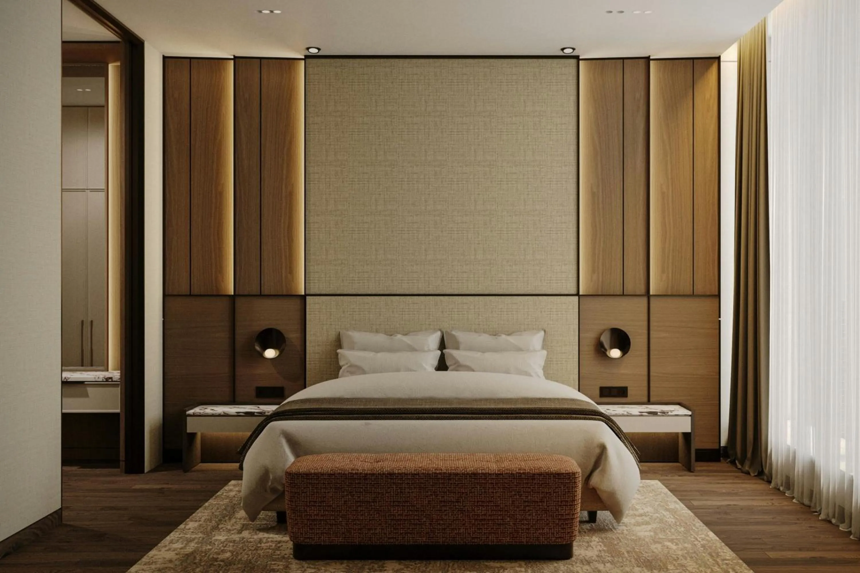 Bedroom, Bed in The Ritz-Carlton Jakarta, Pacific Place