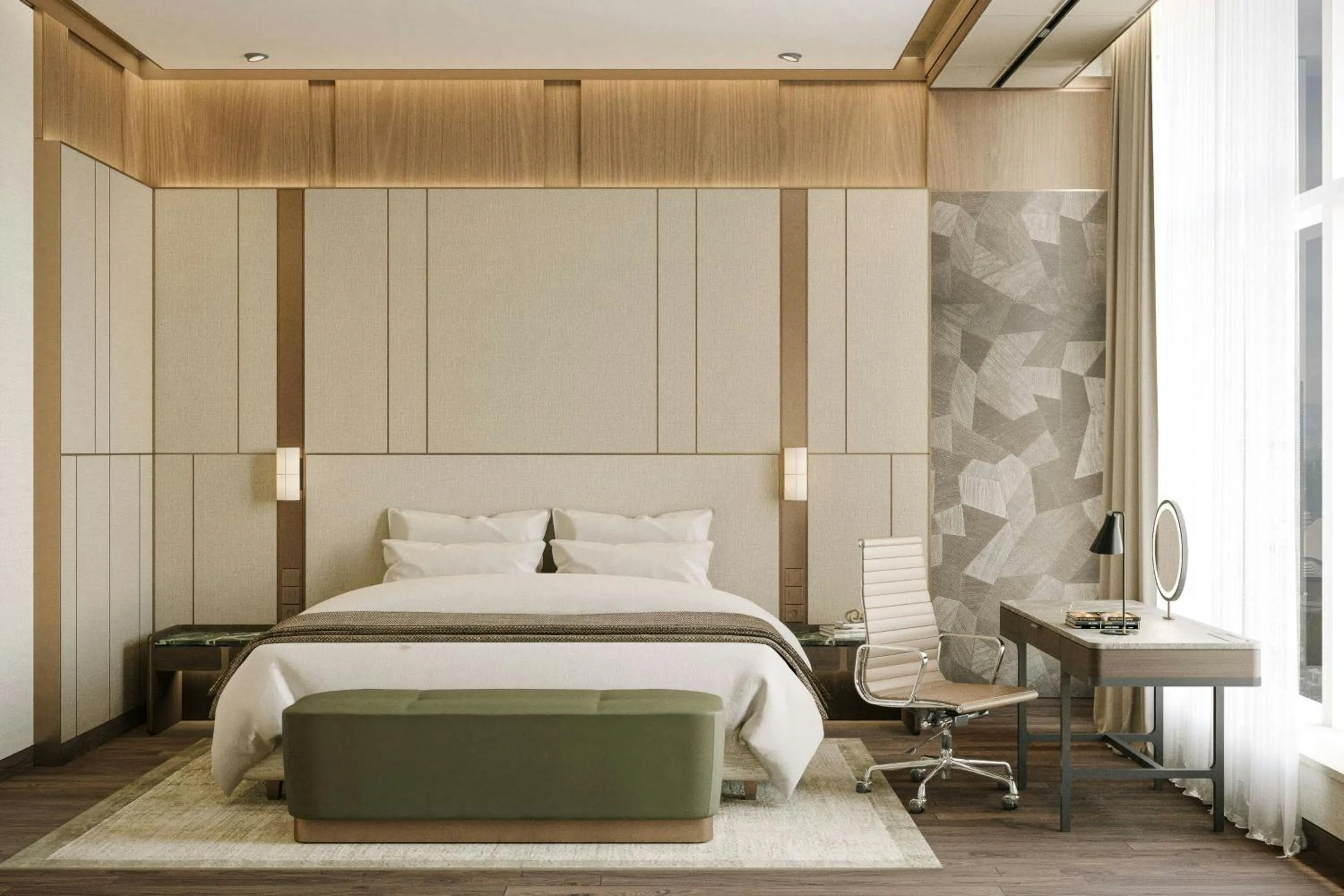 Bedroom, Bed in The Ritz-Carlton Jakarta, Pacific Place