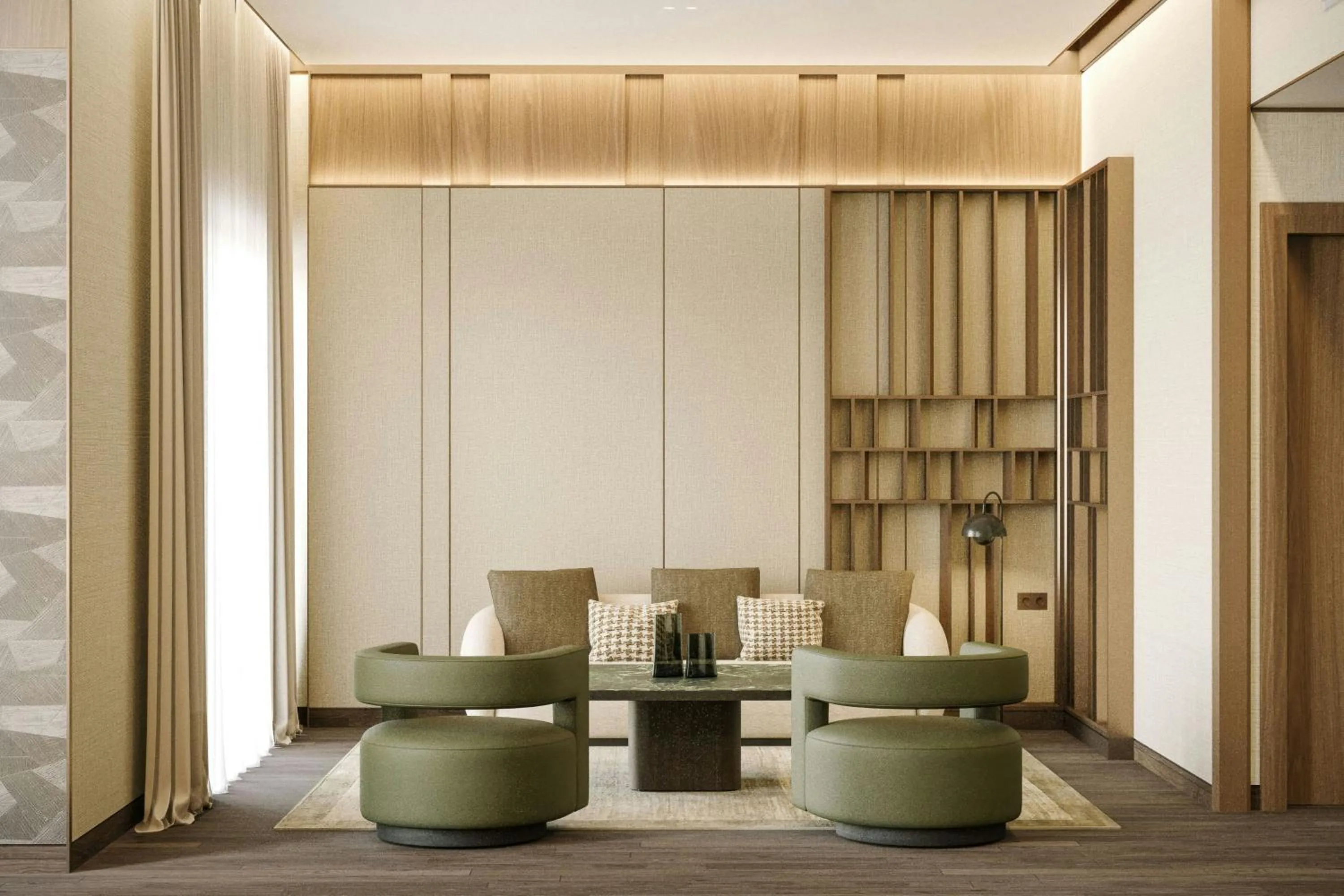 Living room in The Ritz-Carlton Jakarta, Pacific Place