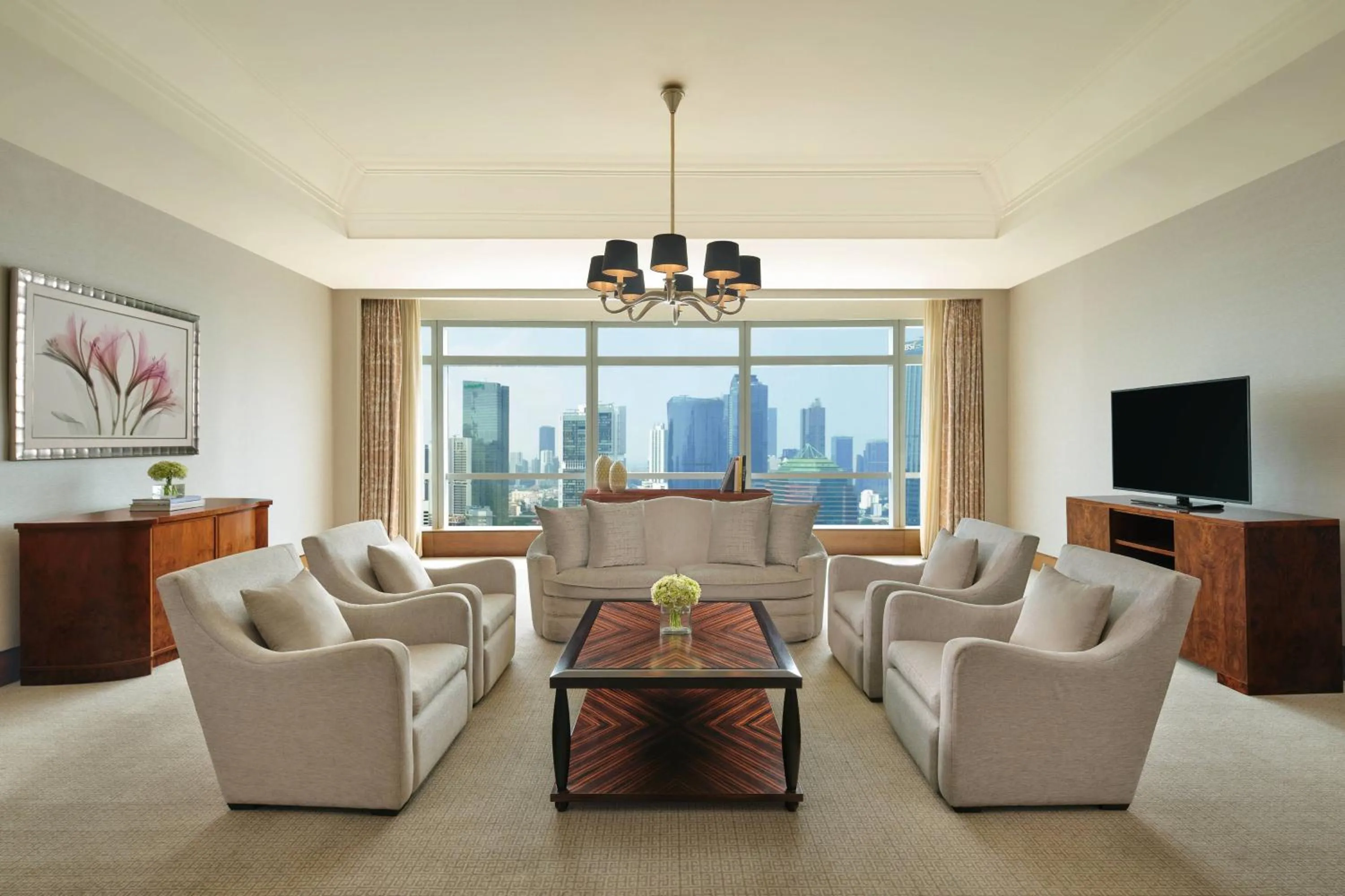 Living room in The Ritz-Carlton Jakarta, Pacific Place