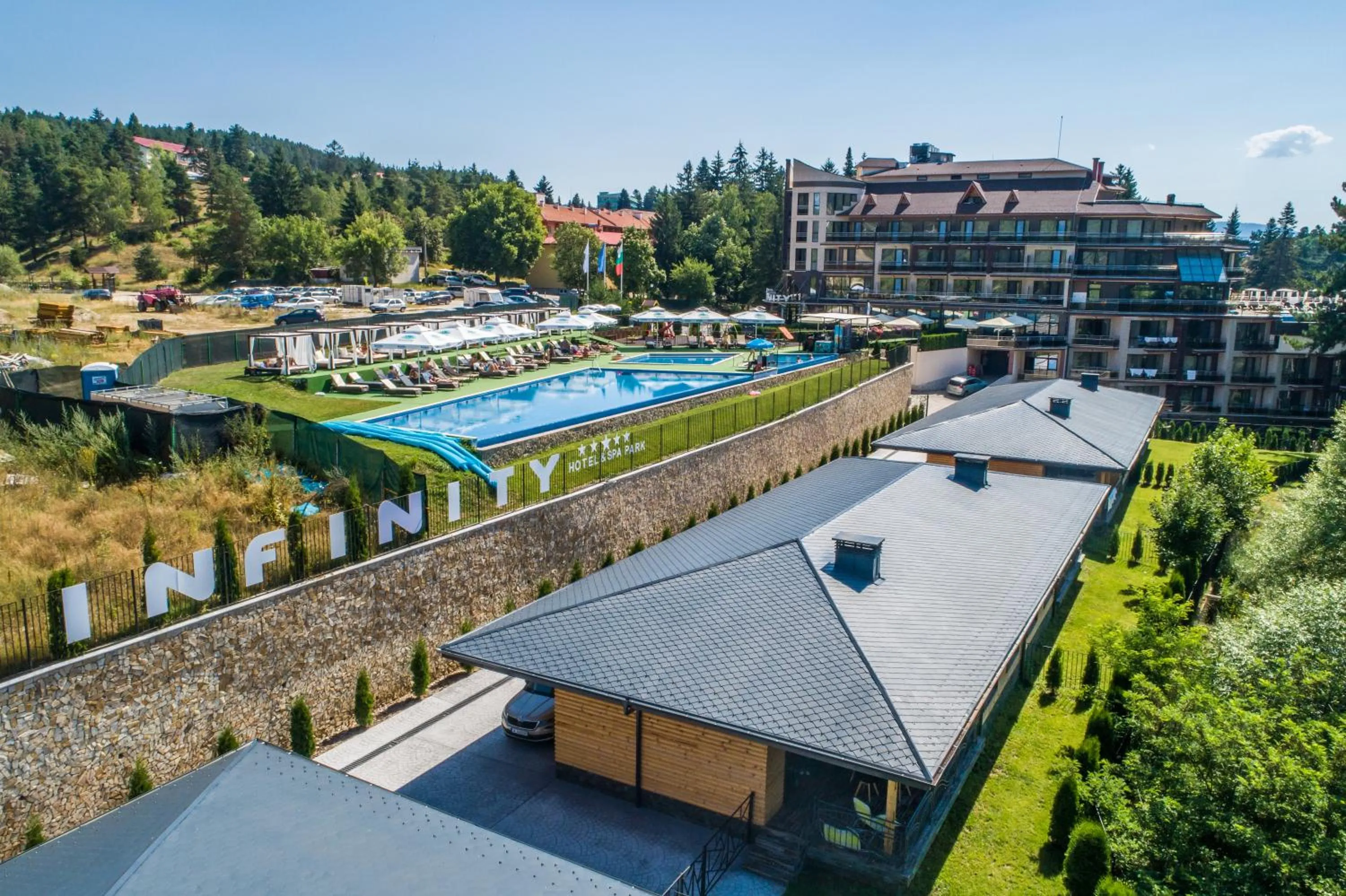 Pool view in SPA Hotel Infinity Park Velingrad