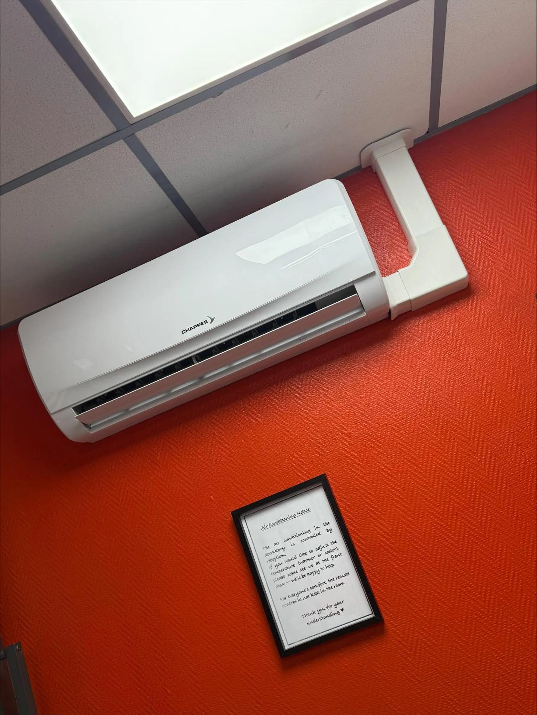 air conditioner in Peace & Love Hostel