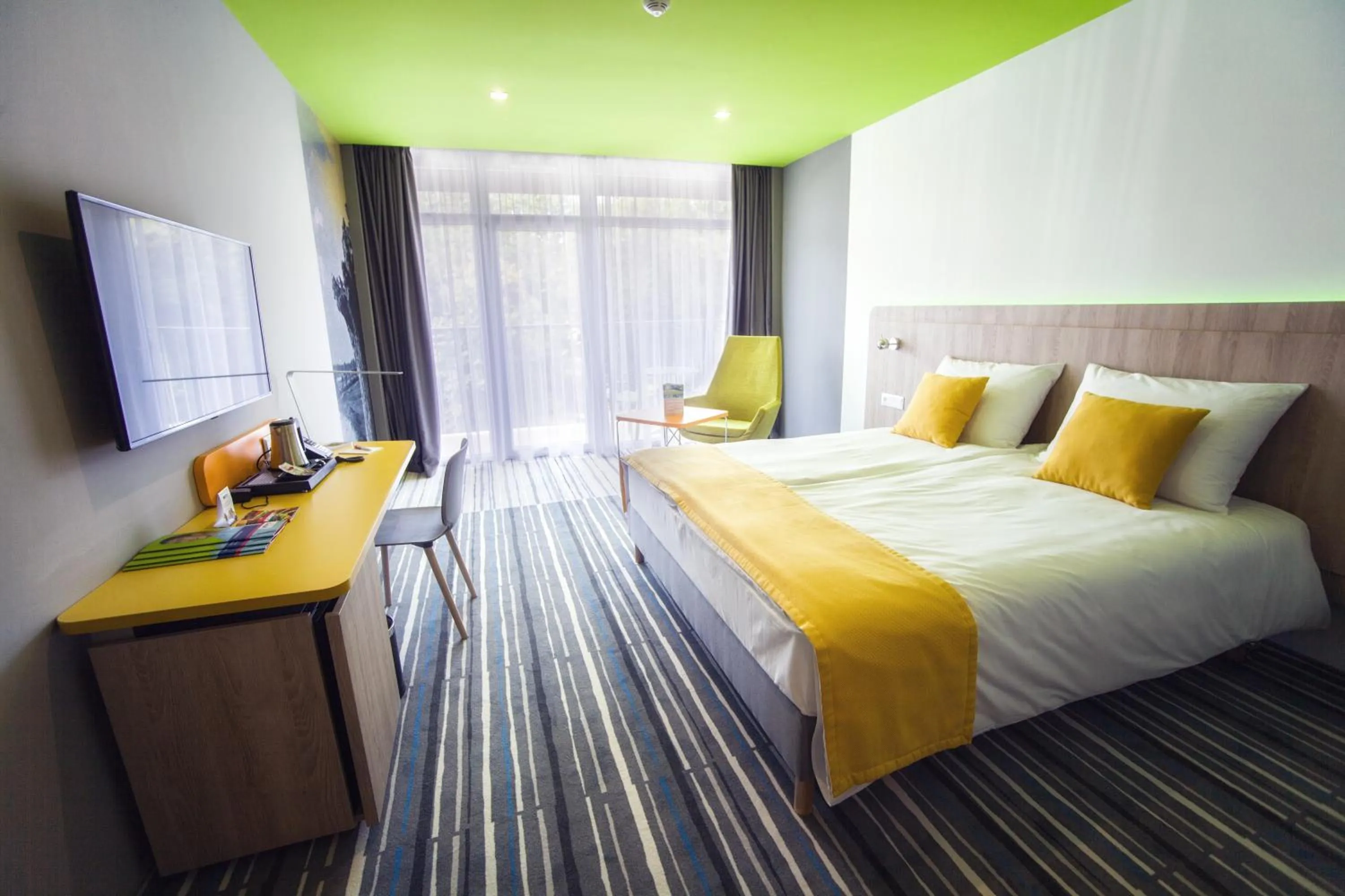 Bedroom, Bed in Park Inn by Radisson Zalakaros Hotel & Spa - All inclusive