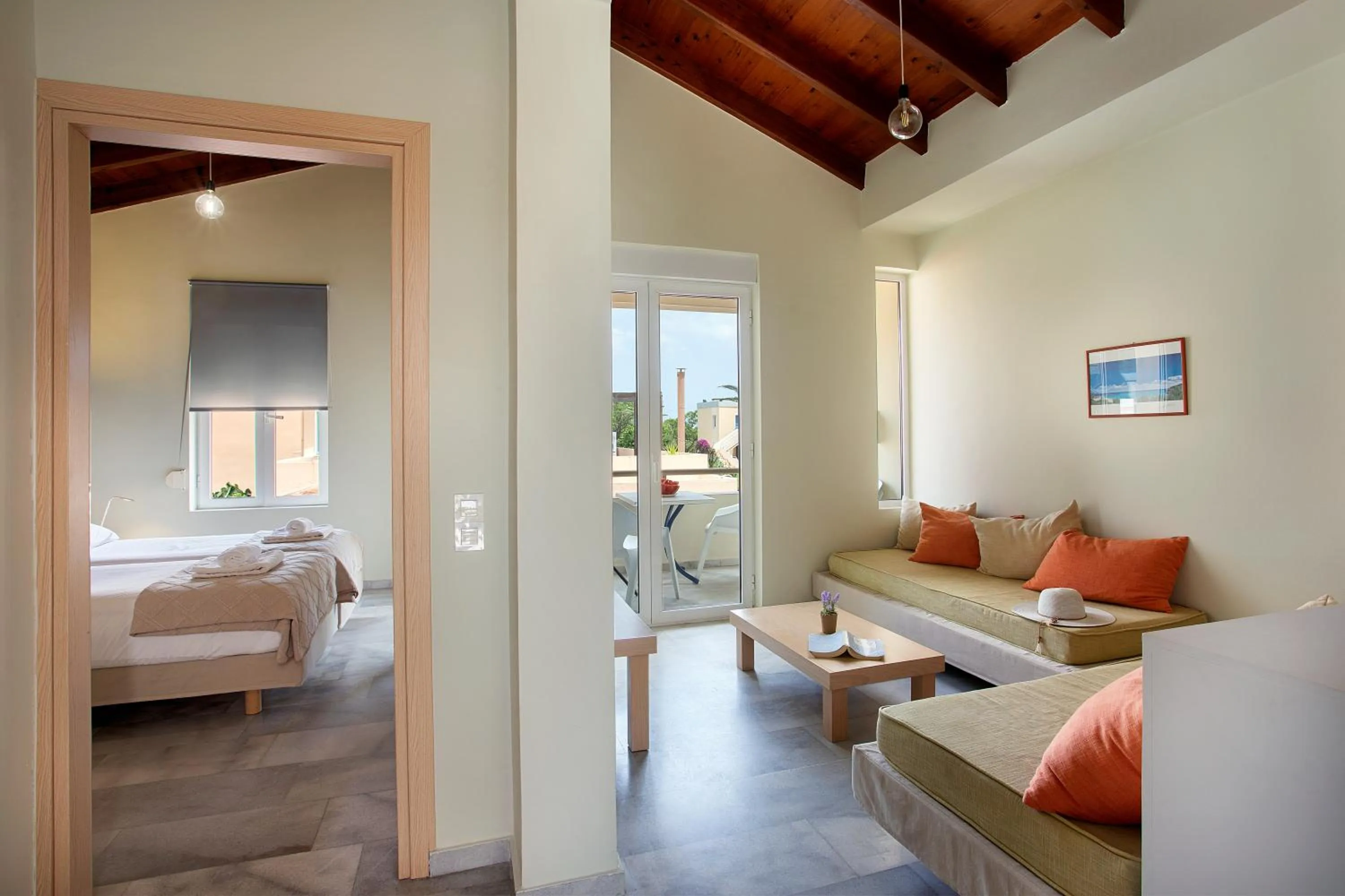 Bed in Elma's Dream Apartments & Villas