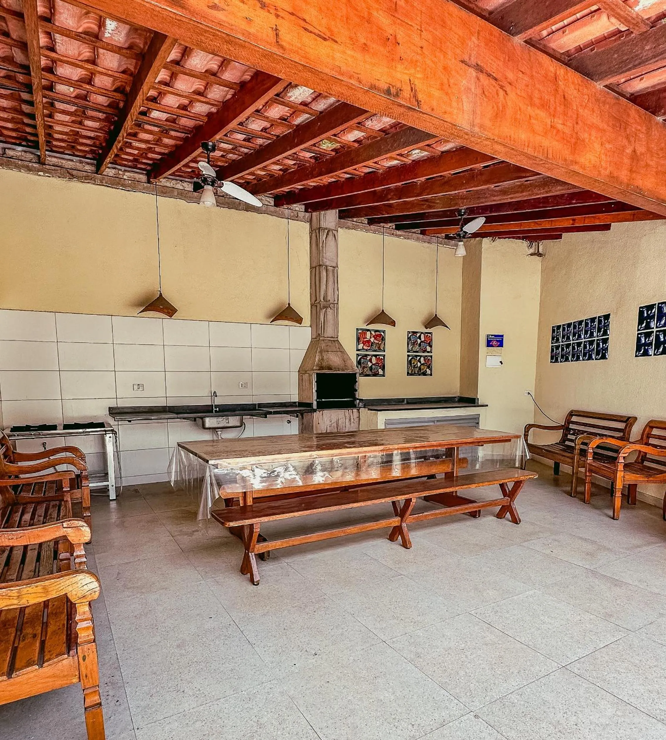 BBQ facilities in Pousada Ilha Vitoria