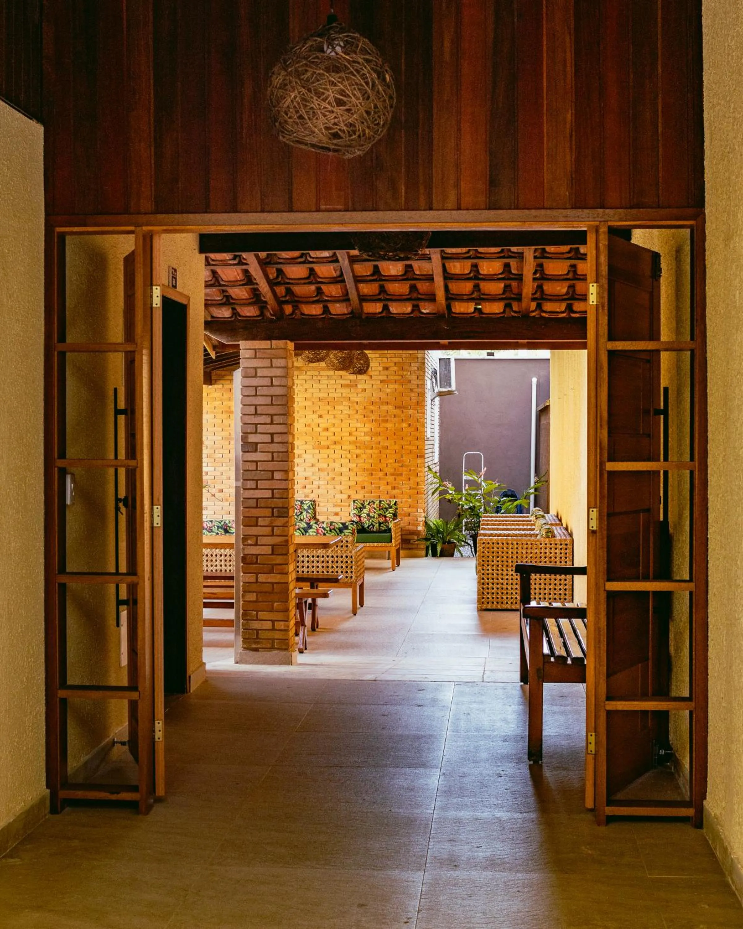 Seating area in Pousada Ilha Vitoria