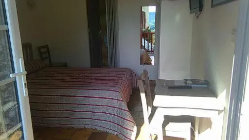 Bedroom, Bed in Logis L'Auberge Basque