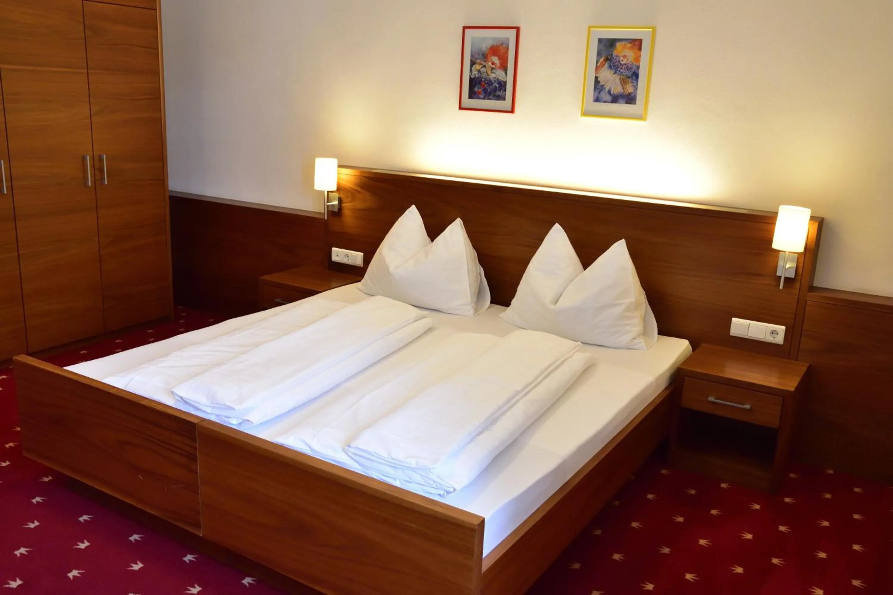 Bed in Hotel Krone