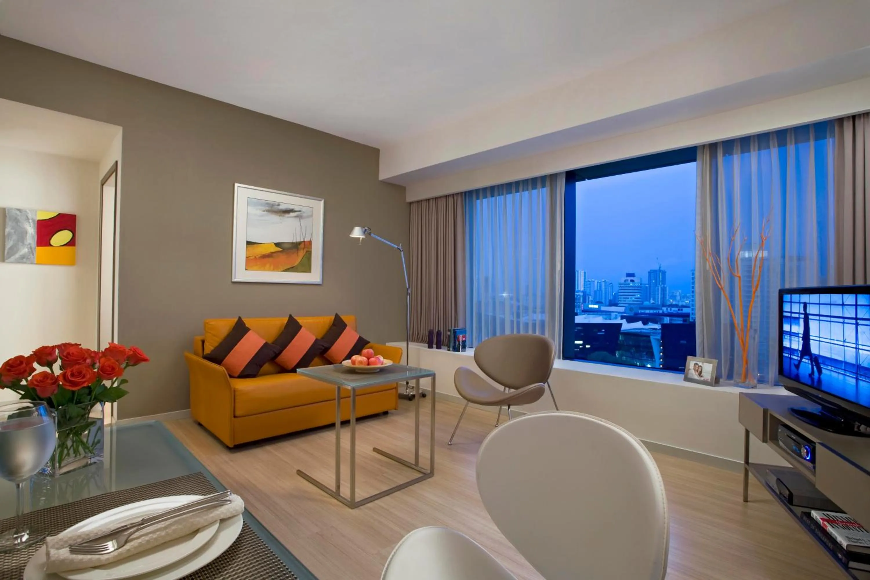 Living room, Seating Area in Citadines Mount Sophia Singapore