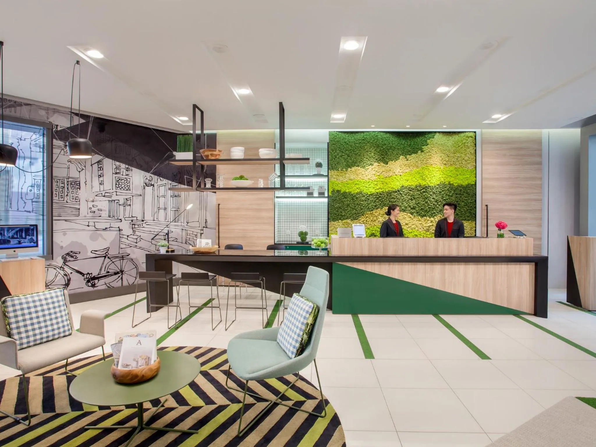 Lobby or reception in Citadines Mount Sophia Singapore