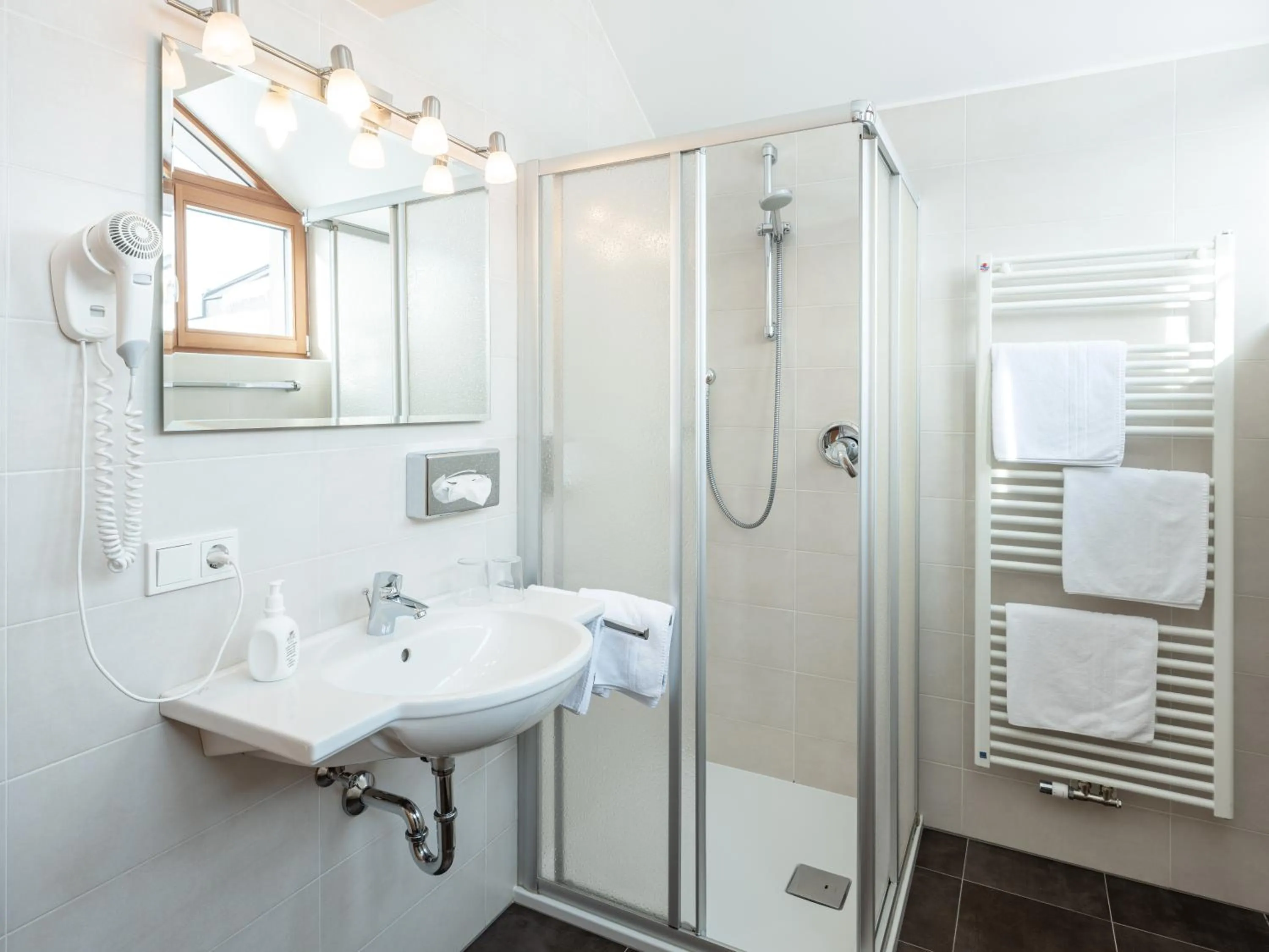 Shower in Hotel Falken