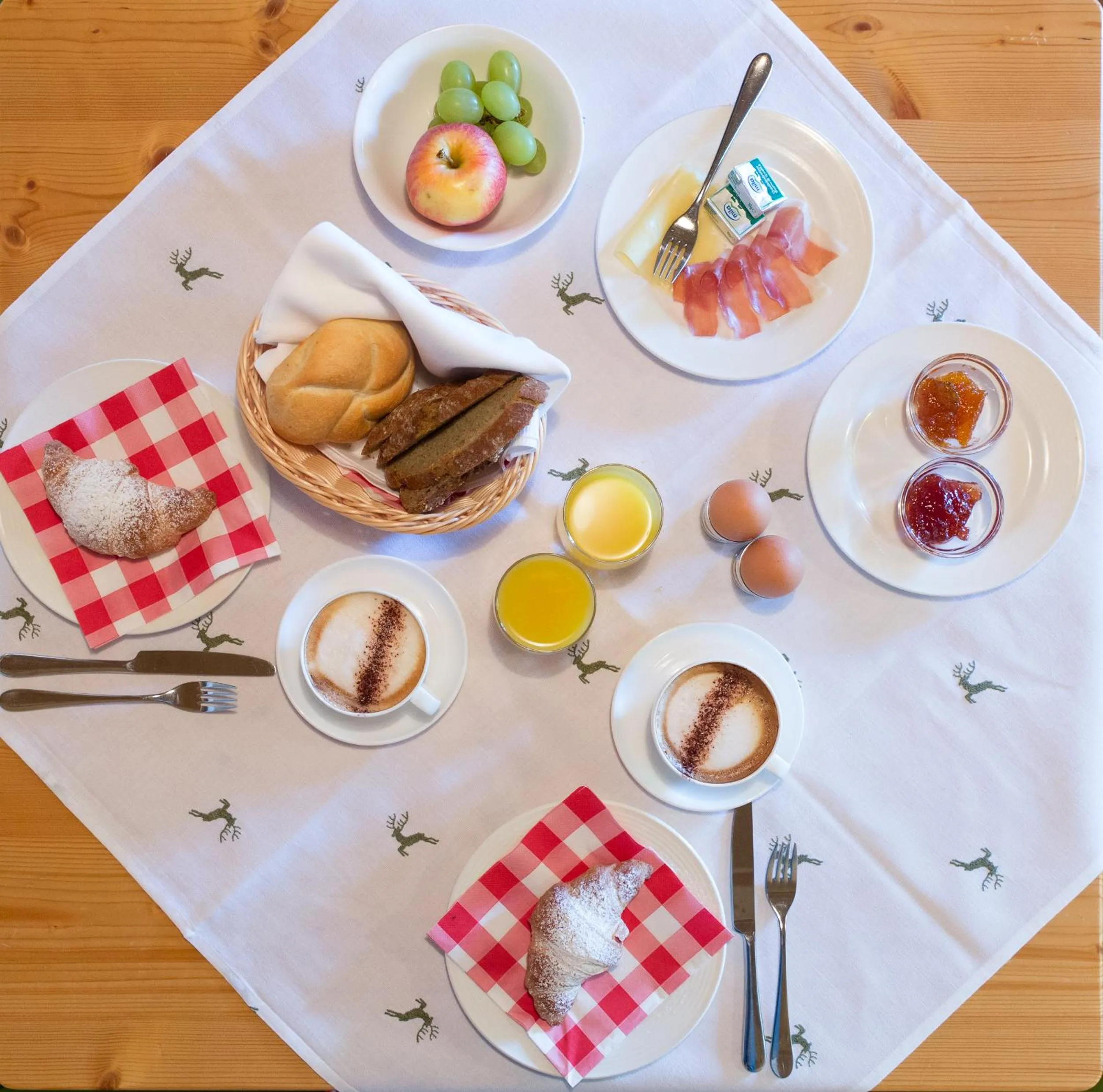 Continental breakfast in Hotel Falken
