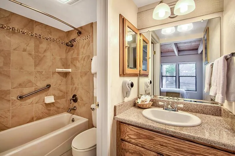 Bathroom in South Lake Tahoe Resort - Steps to Beach & Close to Heavenly