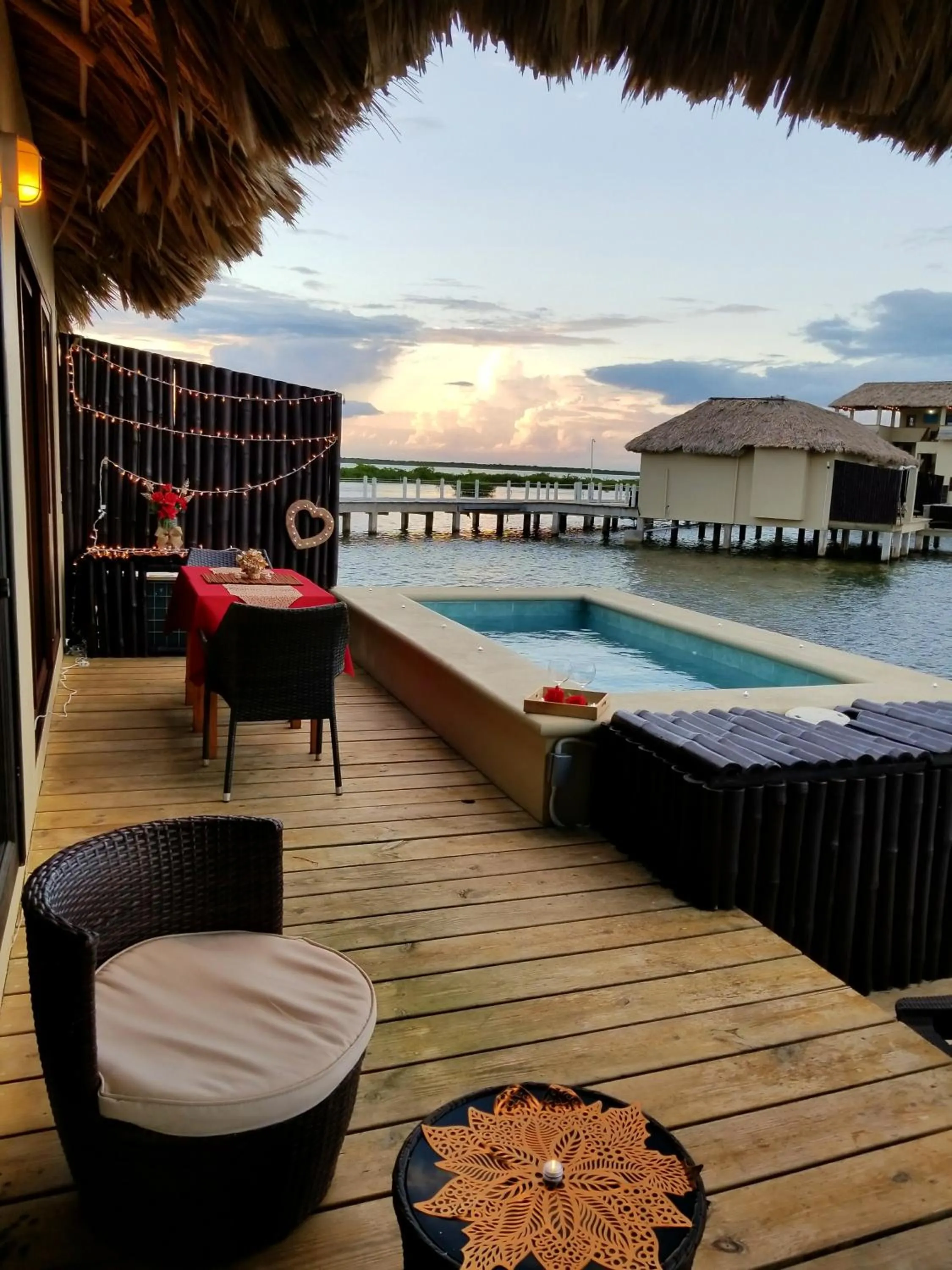 Balcony/Terrace in Lina Point Belize Overwater Resort