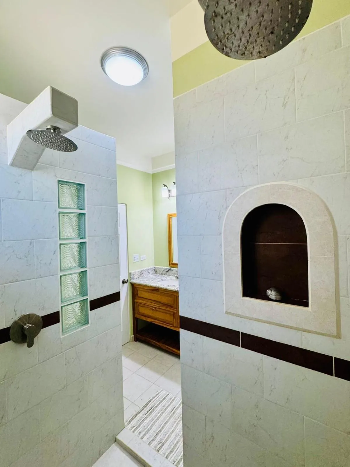 Shower in Lina Point Belize Overwater Resort