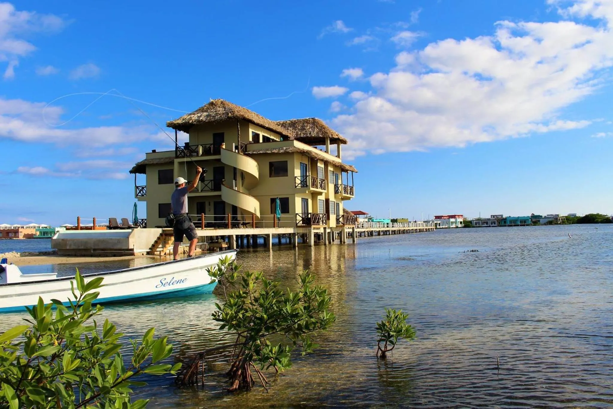 Lake view in Lina Point Belize Overwater Resort
