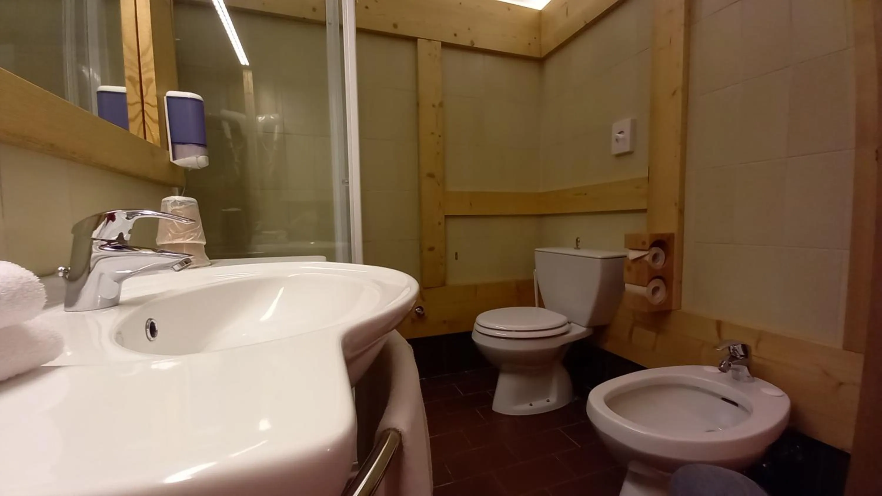 Shower in Hotel Monte Bondone