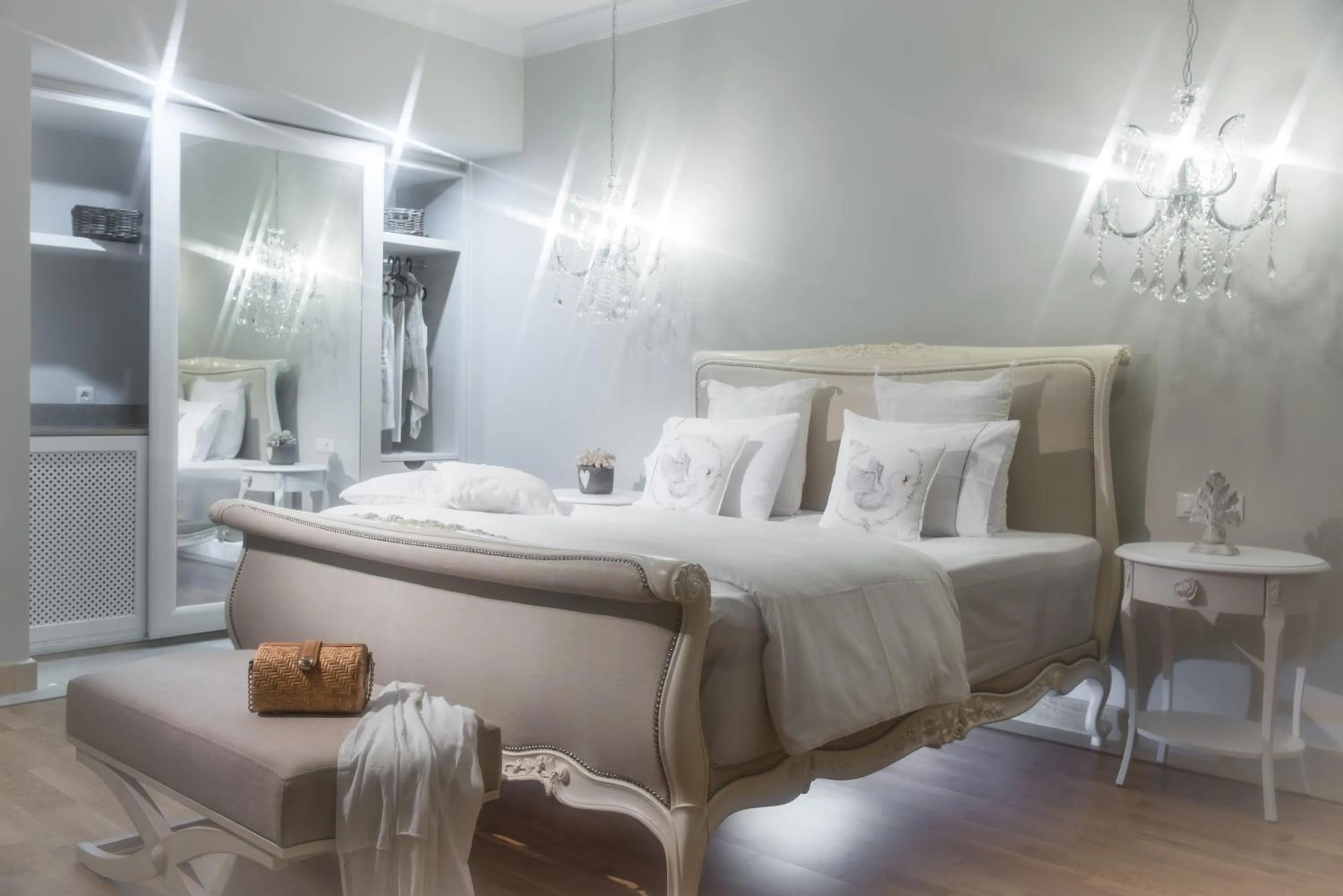 Bed in Sunvillage Malia Boutique Hotel and Suites