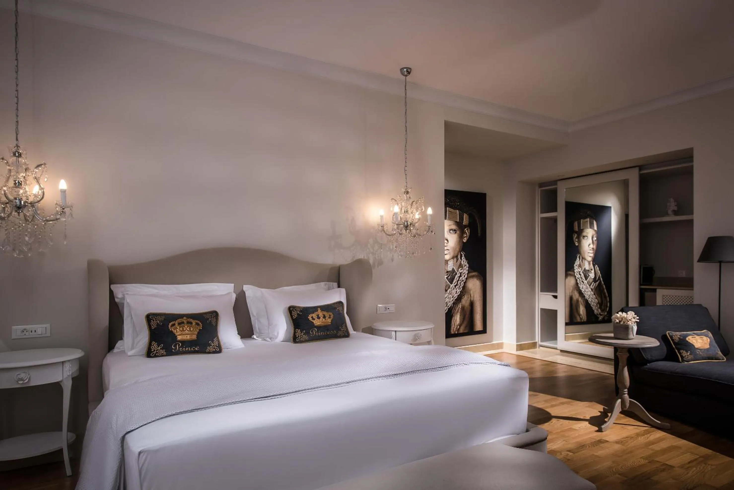 Bed in Sunvillage Malia Boutique Hotel and Suites