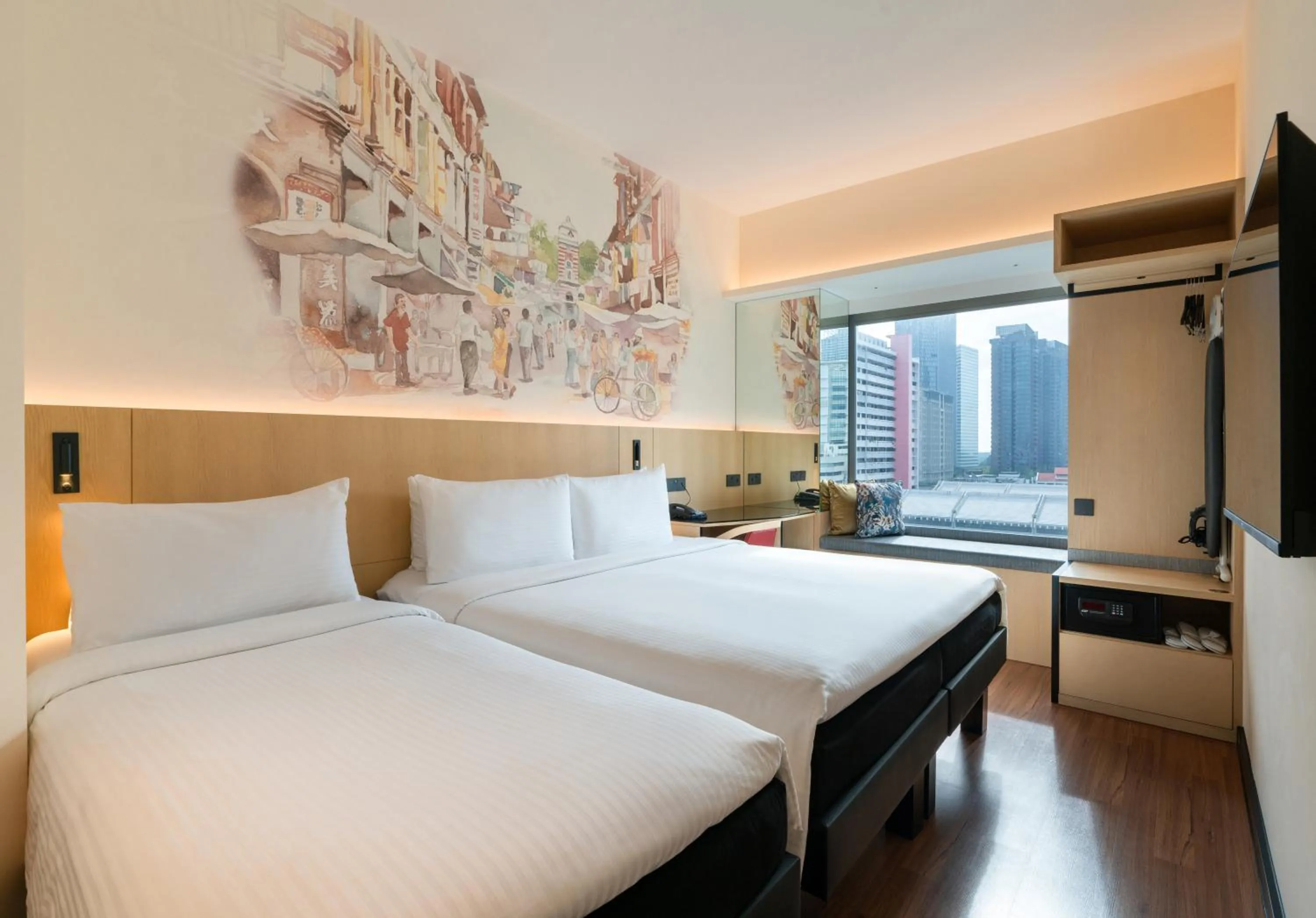 Bed in Ibis Singapore on Bencoolen