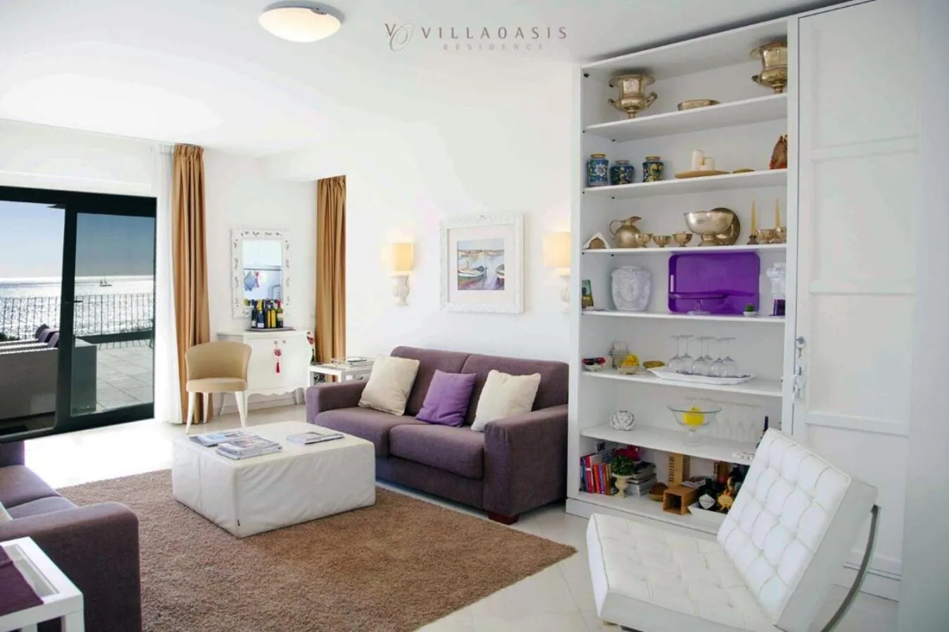 Living room in Taormina Villa Oasis Residence