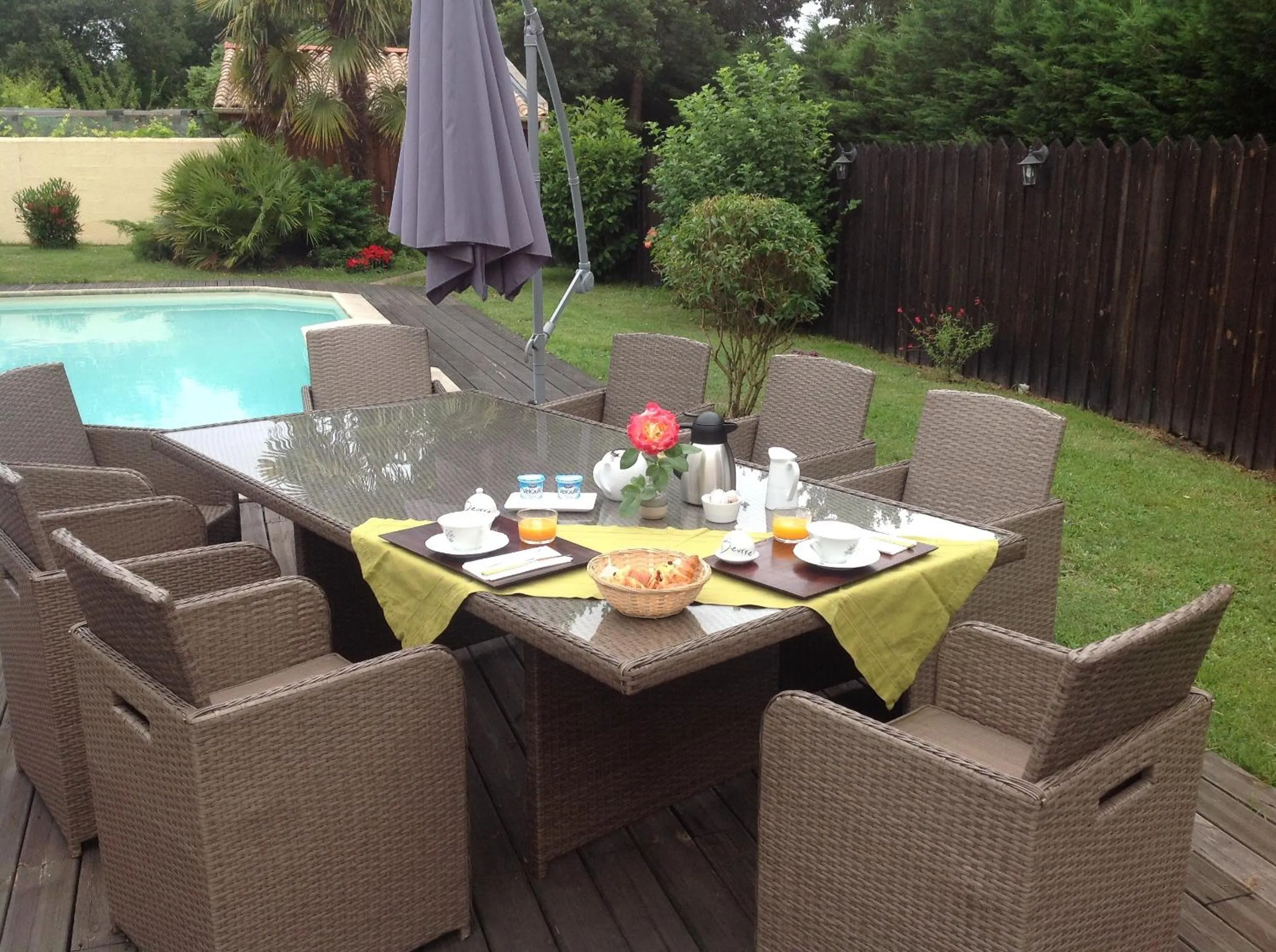 Continental breakfast in Les Rives du Bassin