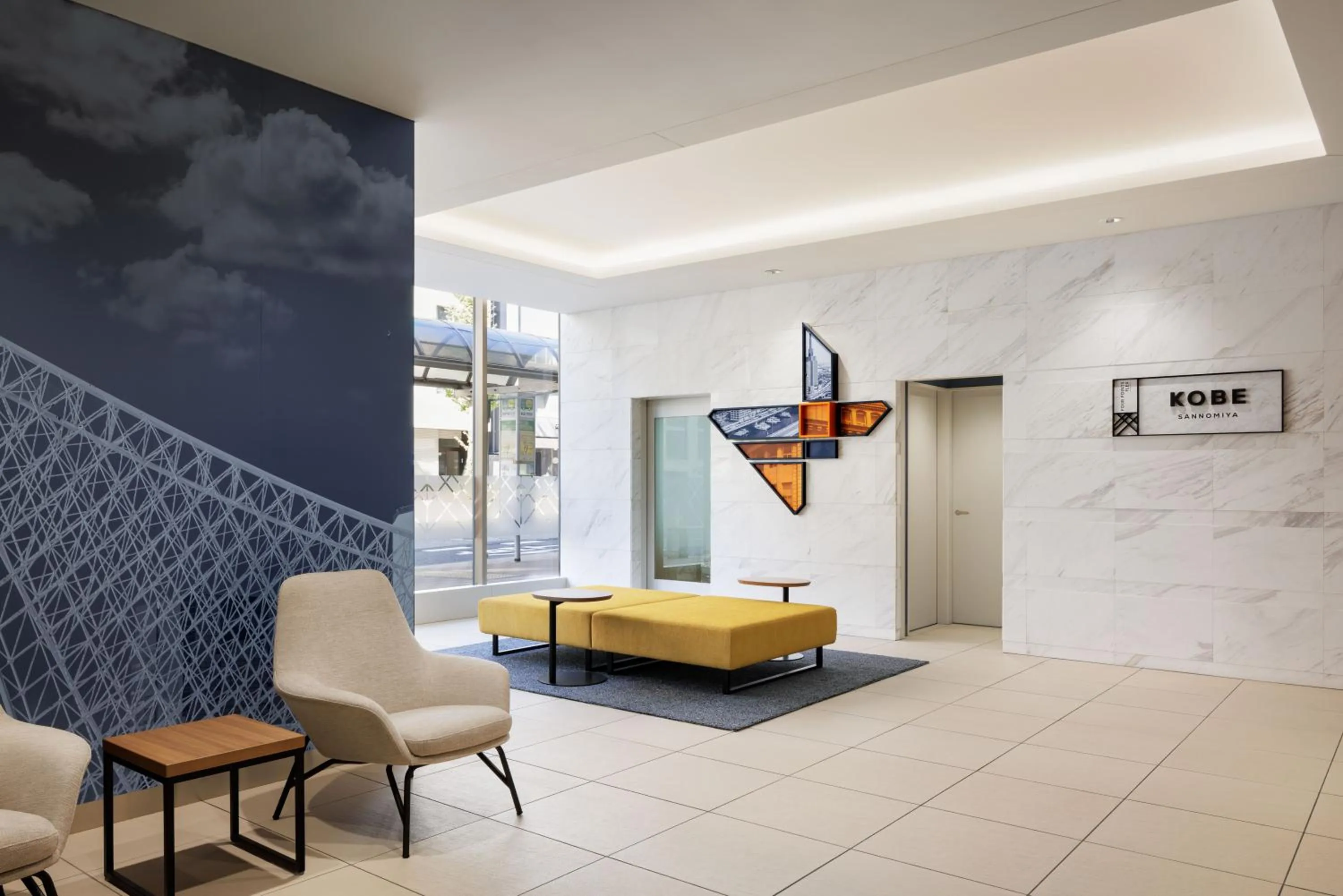 Lobby or reception in UNIZO INN Kobe Sannomiya