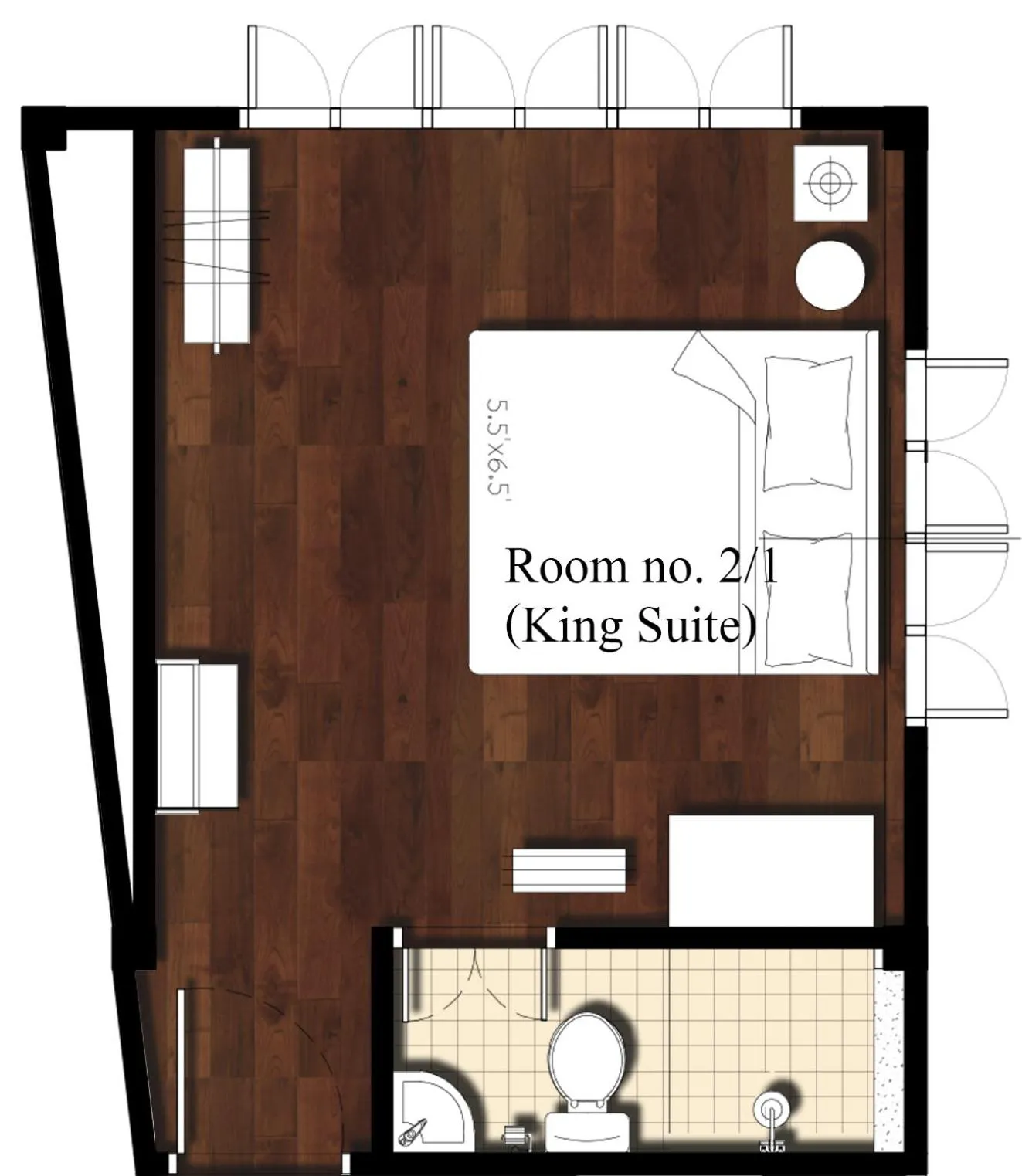 Floor plan in The Unforgotten B&B
