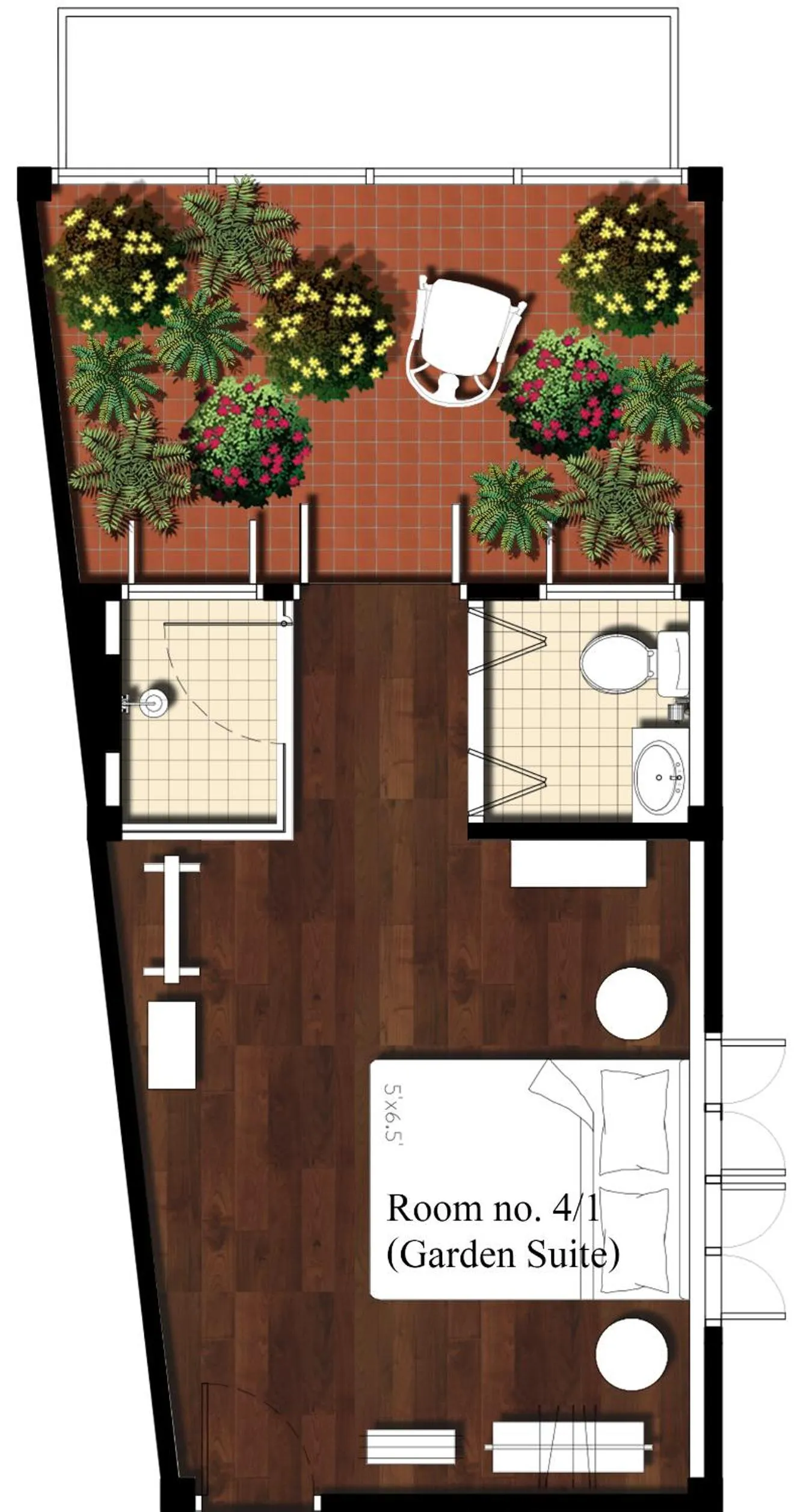 Floor plan in The Unforgotten B&B