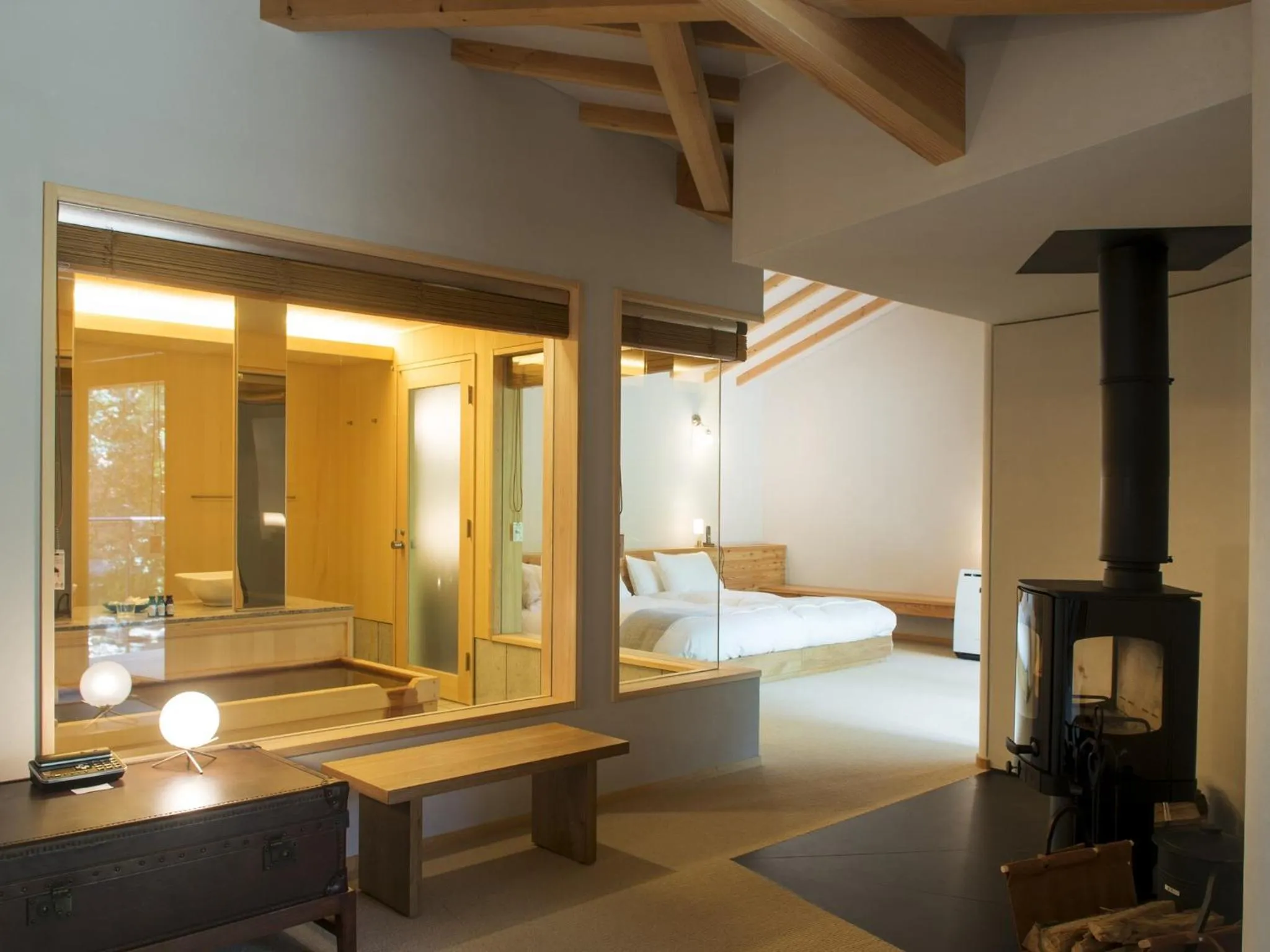 Bedroom, Bed in Hakone Retreat villa 1f