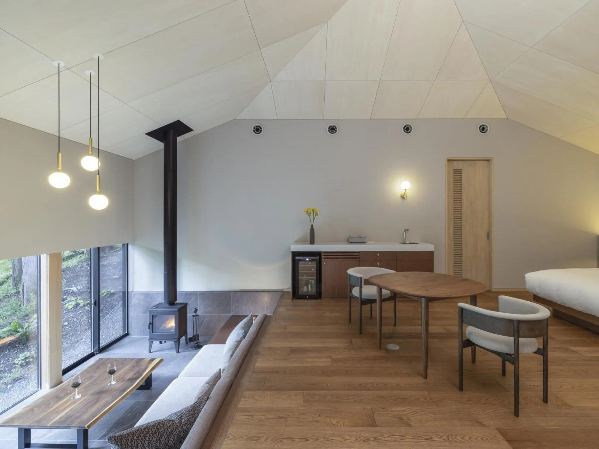 Living room in Hakone Retreat villa 1f