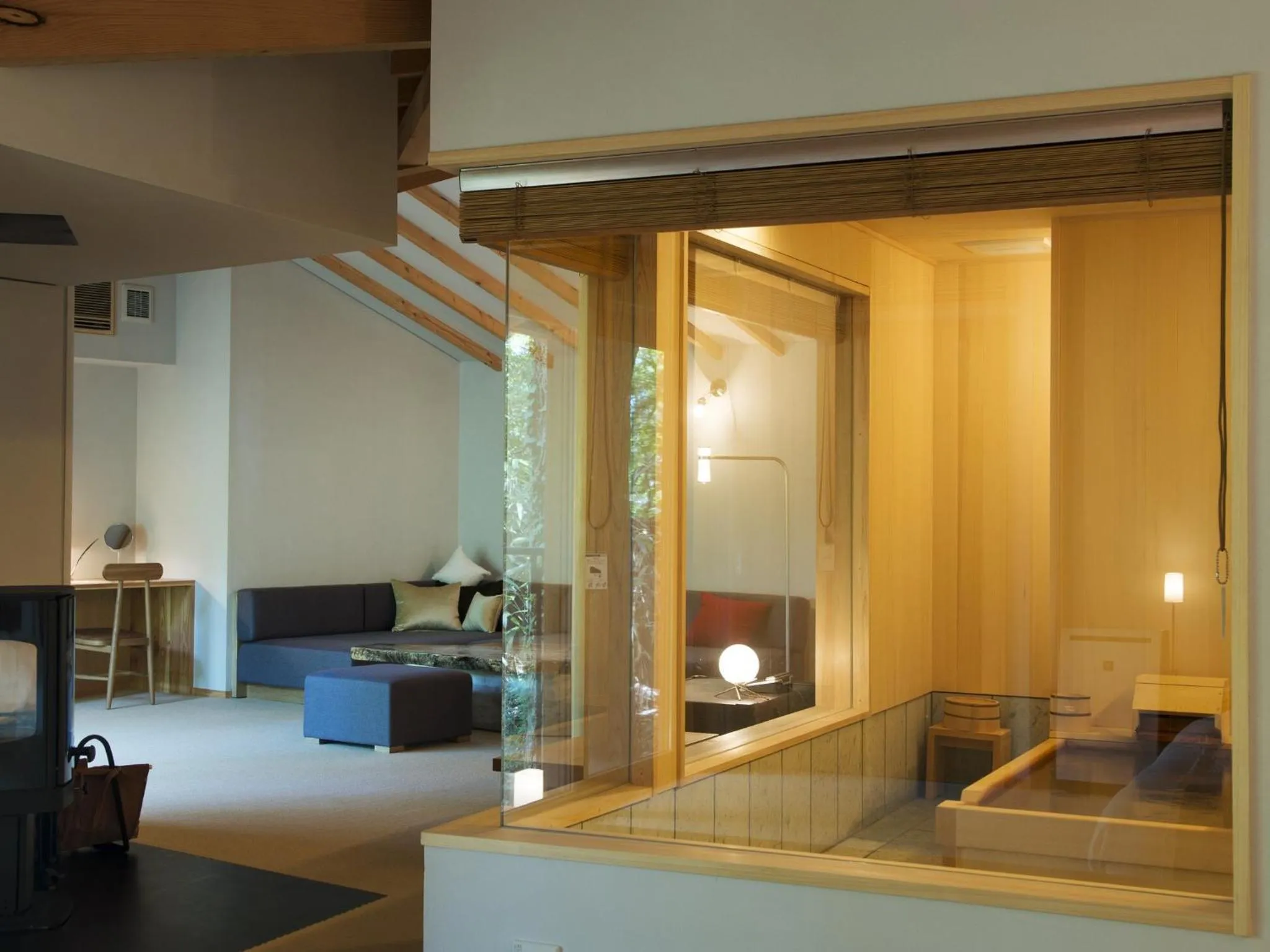 Living room in Hakone Retreat villa 1f