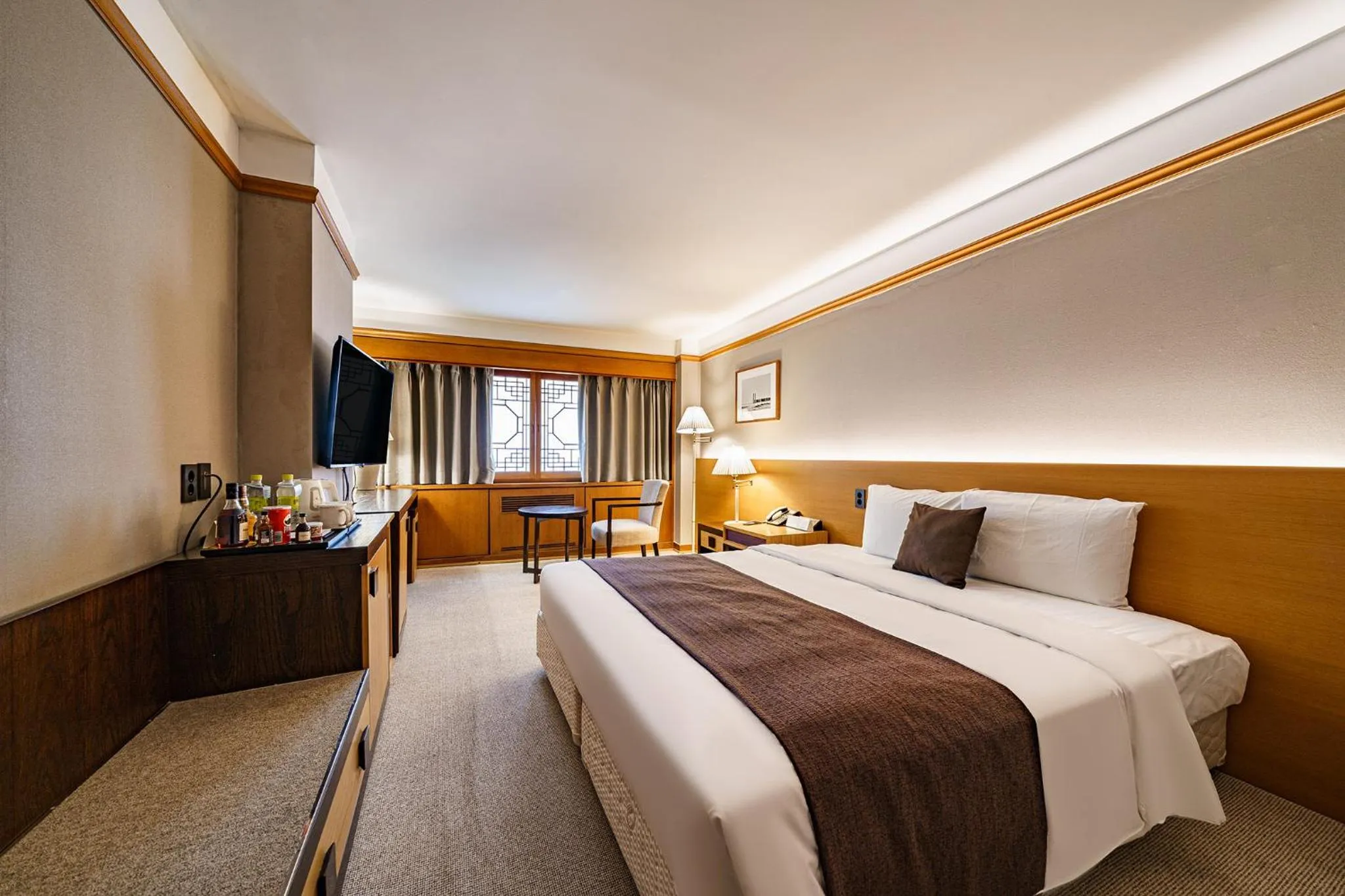 Bed in Commodore Hotel Busan