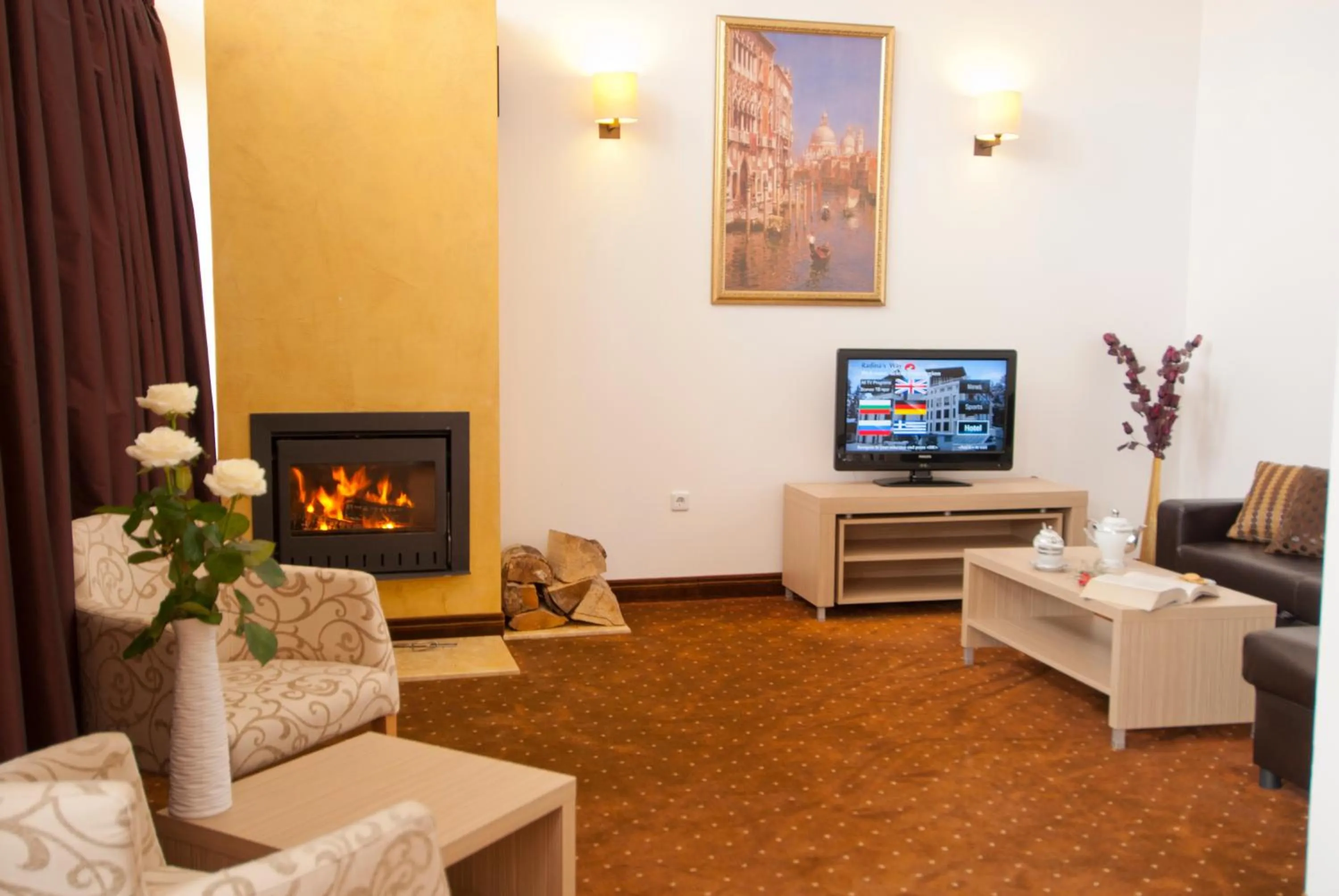 Living room in Radina's Way Hotel